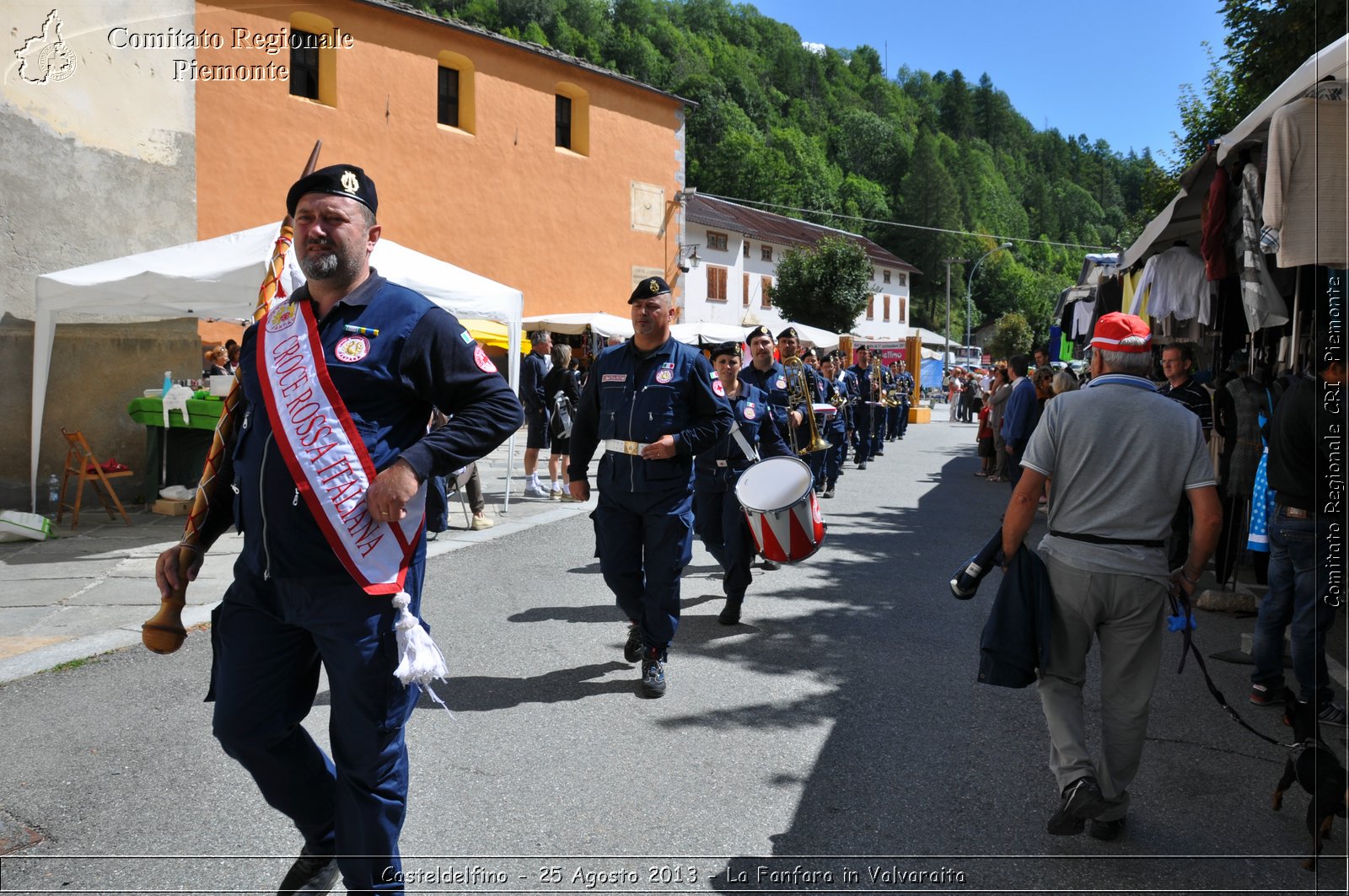 Casteldelfino - 25 Agosto 2013 - La Fanfara in Valvaraita - Croce Rossa Italiana - Comitato Regionale del Piemonte