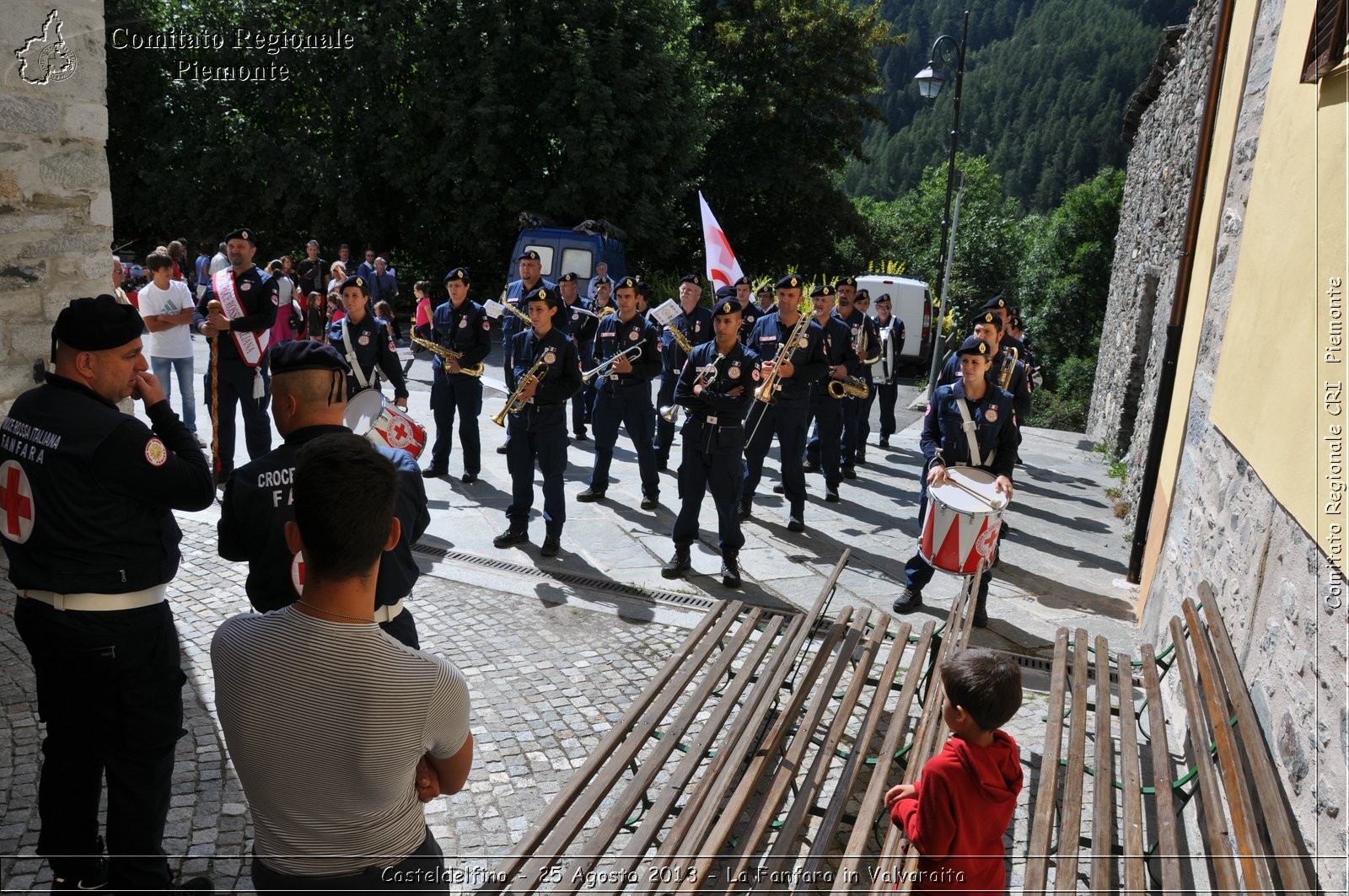 Casteldelfino - 25 Agosto 2013 - La Fanfara in Valvaraita - Croce Rossa Italiana - Comitato Regionale del Piemonte