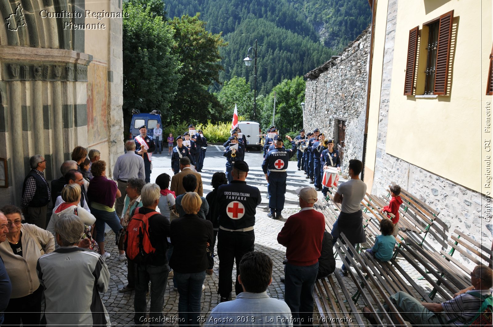 Casteldelfino - 25 Agosto 2013 - La Fanfara in Valvaraita - Croce Rossa Italiana - Comitato Regionale del Piemonte