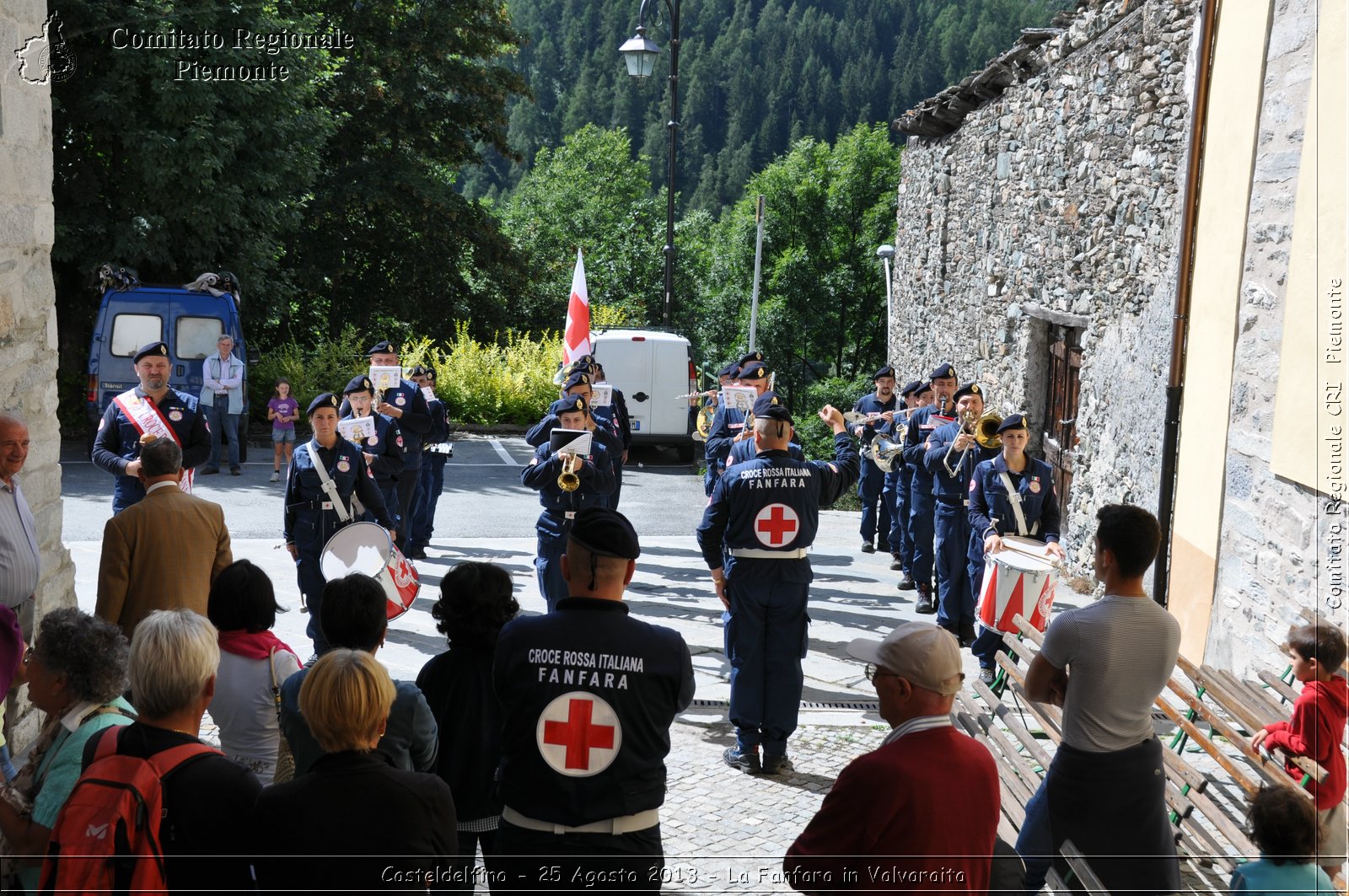 Casteldelfino - 25 Agosto 2013 - La Fanfara in Valvaraita - Croce Rossa Italiana - Comitato Regionale del Piemonte