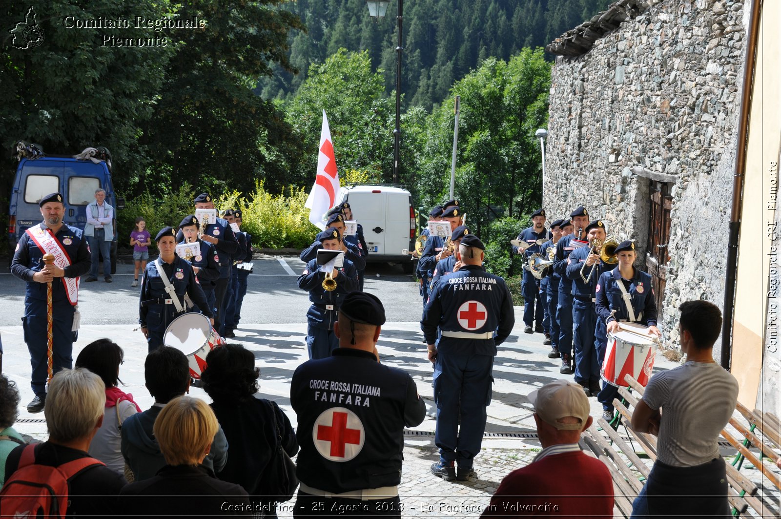 Casteldelfino - 25 Agosto 2013 - La Fanfara in Valvaraita - Croce Rossa Italiana - Comitato Regionale del Piemonte