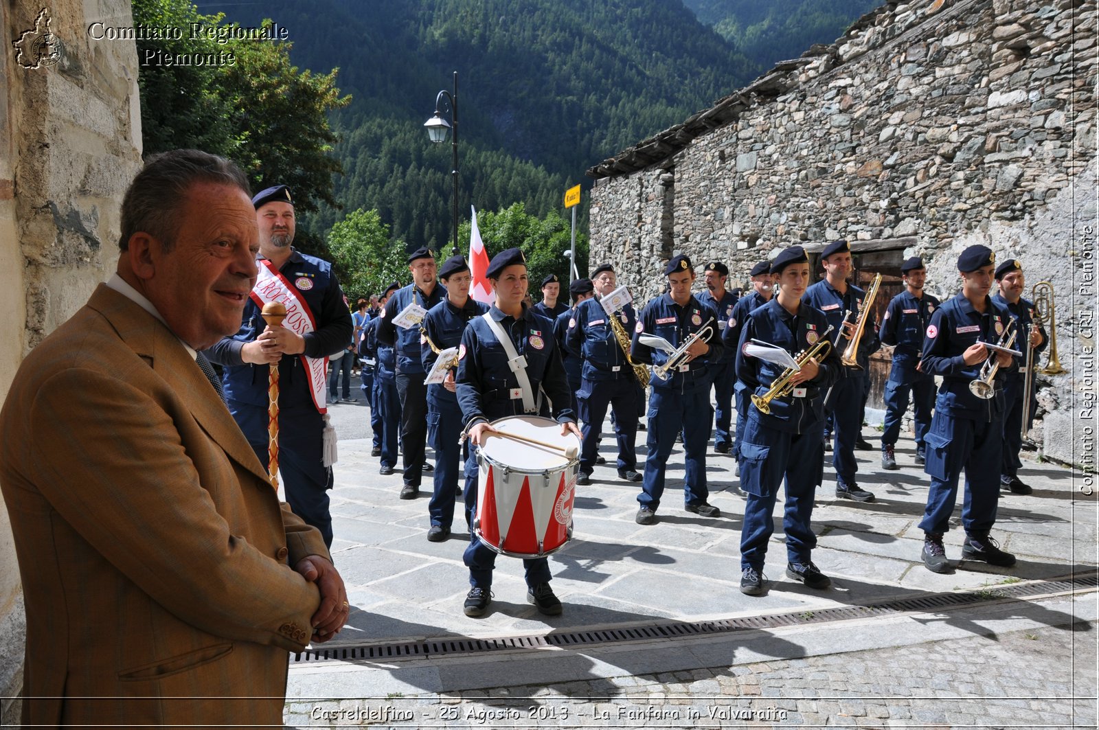 Casteldelfino - 25 Agosto 2013 - La Fanfara in Valvaraita - Croce Rossa Italiana - Comitato Regionale del Piemonte