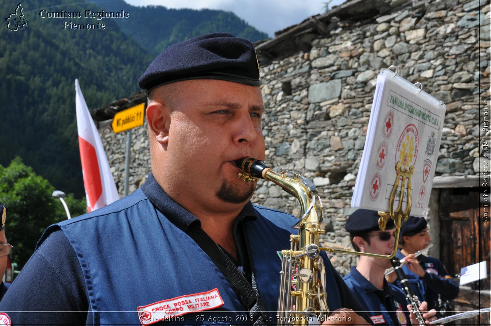 Casteldelfino - 25 Agosto 2013 - La Fanfara in Valvaraita - Croce Rossa Italiana - Comitato Regionale del Piemonte