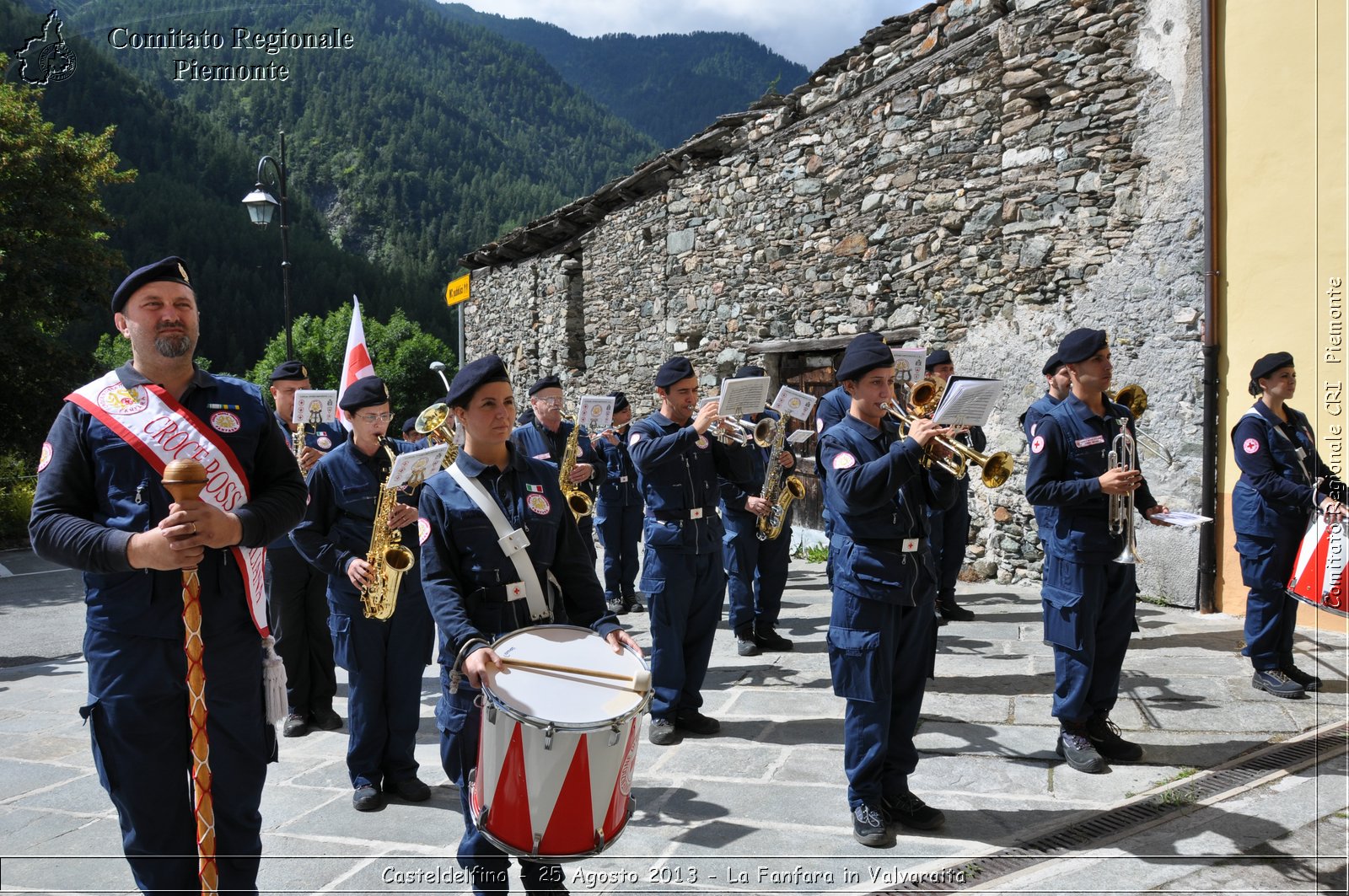 Casteldelfino - 25 Agosto 2013 - La Fanfara in Valvaraita - Croce Rossa Italiana - Comitato Regionale del Piemonte