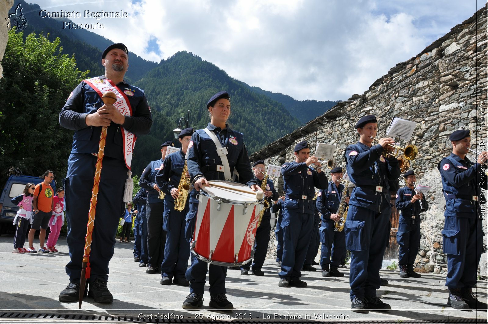 Casteldelfino - 25 Agosto 2013 - La Fanfara in Valvaraita - Croce Rossa Italiana - Comitato Regionale del Piemonte