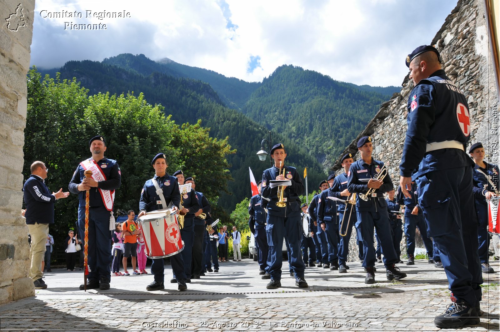 Casteldelfino - 25 Agosto 2013 - La Fanfara in Valvaraita - Croce Rossa Italiana - Comitato Regionale del Piemonte