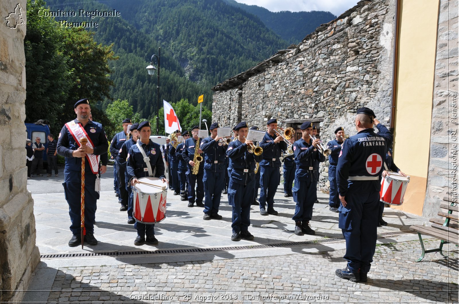 Casteldelfino - 25 Agosto 2013 - La Fanfara in Valvaraita - Croce Rossa Italiana - Comitato Regionale del Piemonte