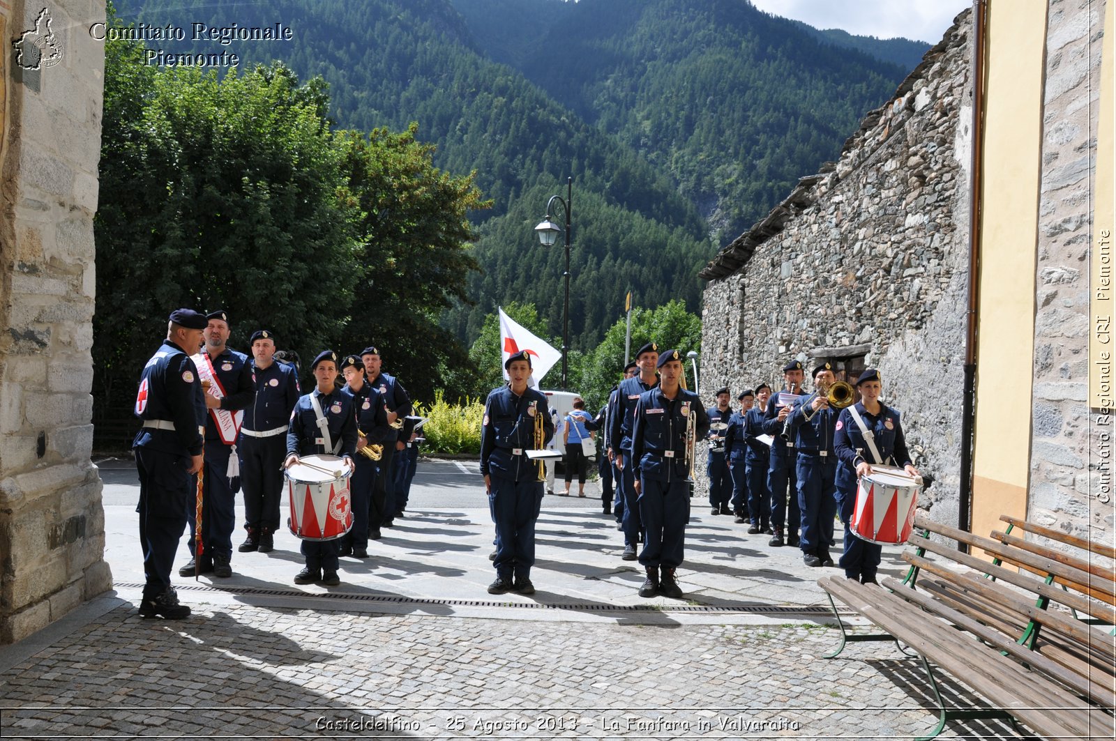 Casteldelfino - 25 Agosto 2013 - La Fanfara in Valvaraita - Croce Rossa Italiana - Comitato Regionale del Piemonte