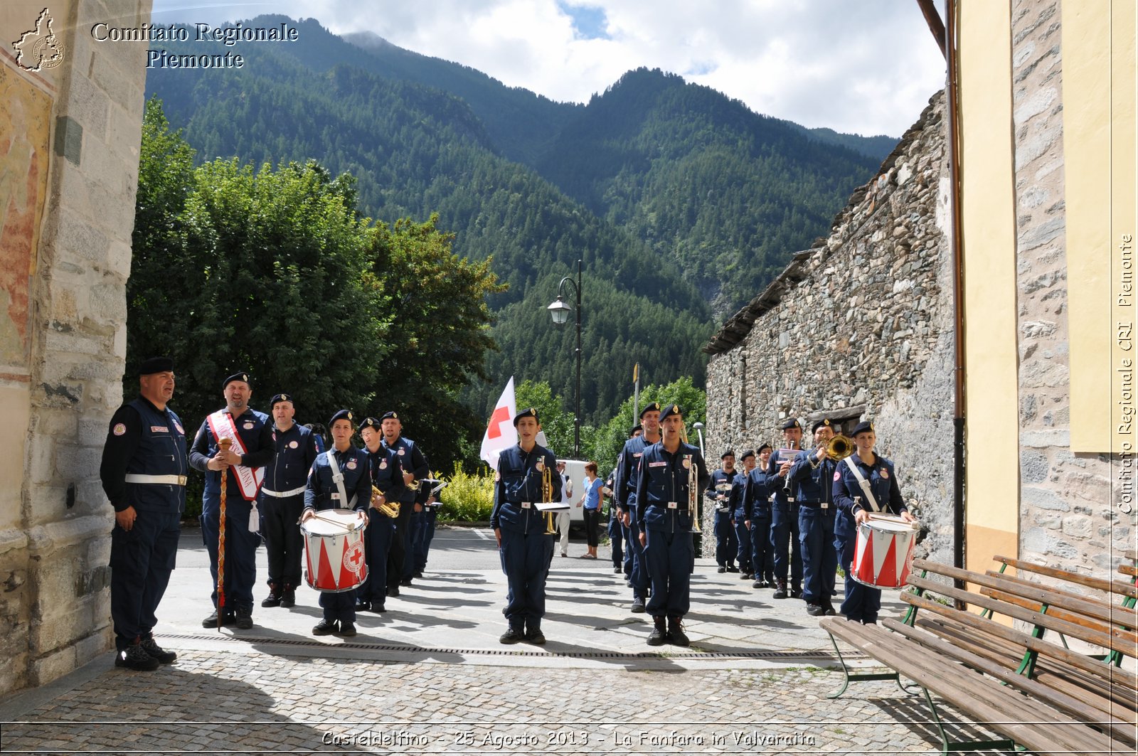 Casteldelfino - 25 Agosto 2013 - La Fanfara in Valvaraita - Croce Rossa Italiana - Comitato Regionale del Piemonte