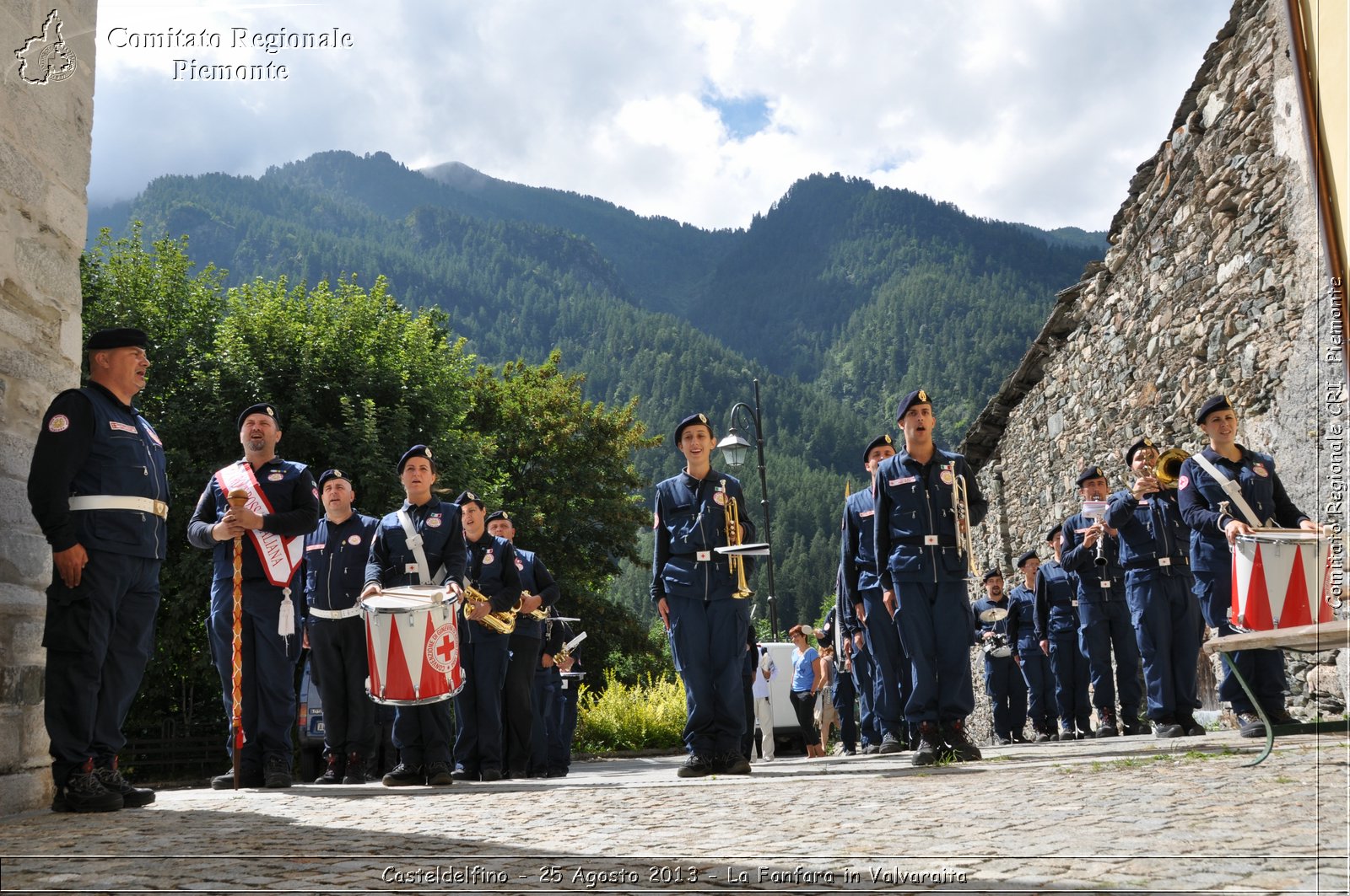 Casteldelfino - 25 Agosto 2013 - La Fanfara in Valvaraita - Croce Rossa Italiana - Comitato Regionale del Piemonte