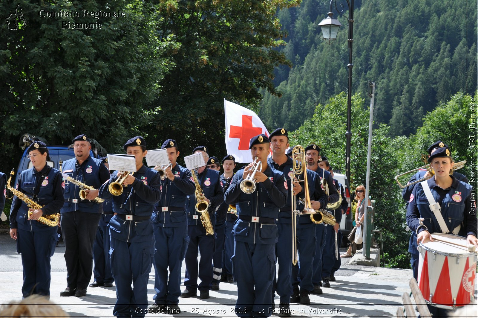 Casteldelfino - 25 Agosto 2013 - La Fanfara in Valvaraita - Croce Rossa Italiana - Comitato Regionale del Piemonte