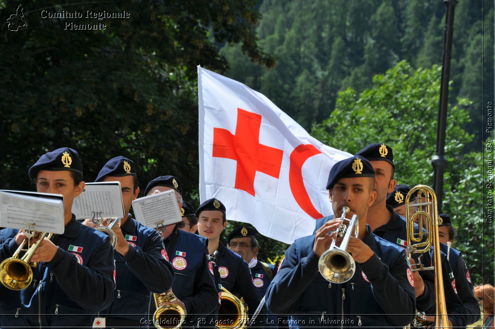 Casteldelfino - 25 Agosto 2013 - La Fanfara in Valvaraita - Croce Rossa Italiana - Comitato Regionale del Piemonte