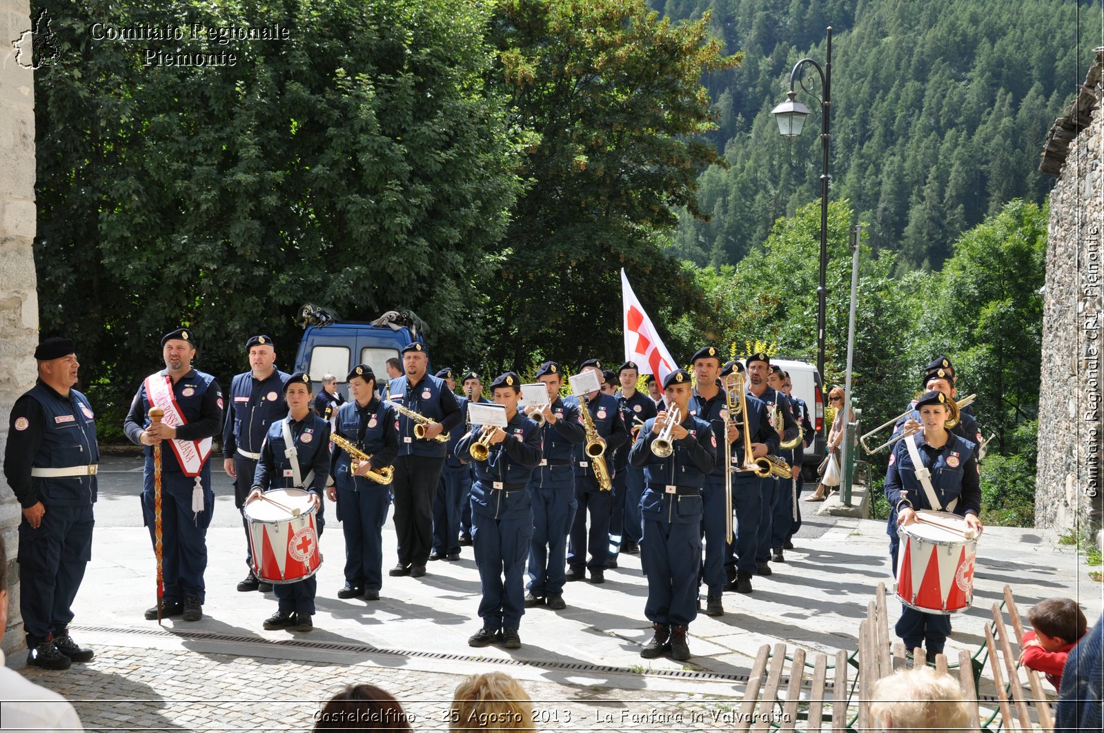 Casteldelfino - 25 Agosto 2013 - La Fanfara in Valvaraita - Croce Rossa Italiana - Comitato Regionale del Piemonte