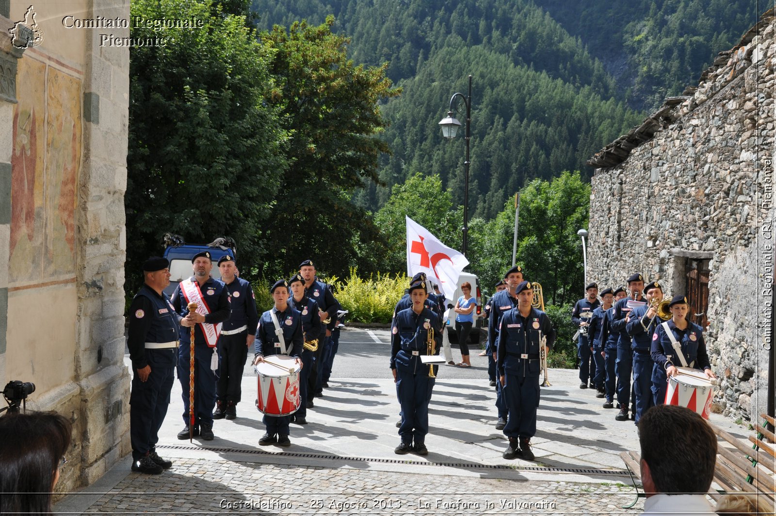 Casteldelfino - 25 Agosto 2013 - La Fanfara in Valvaraita - Croce Rossa Italiana - Comitato Regionale del Piemonte