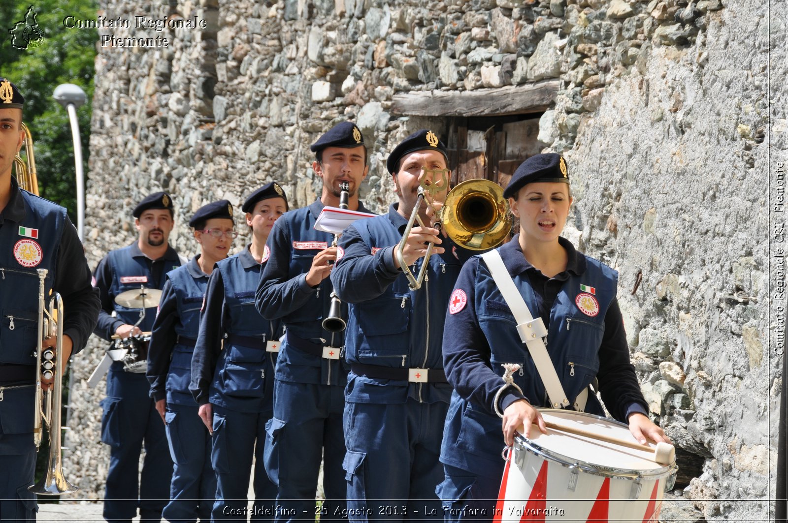 Casteldelfino - 25 Agosto 2013 - La Fanfara in Valvaraita - Croce Rossa Italiana - Comitato Regionale del Piemonte