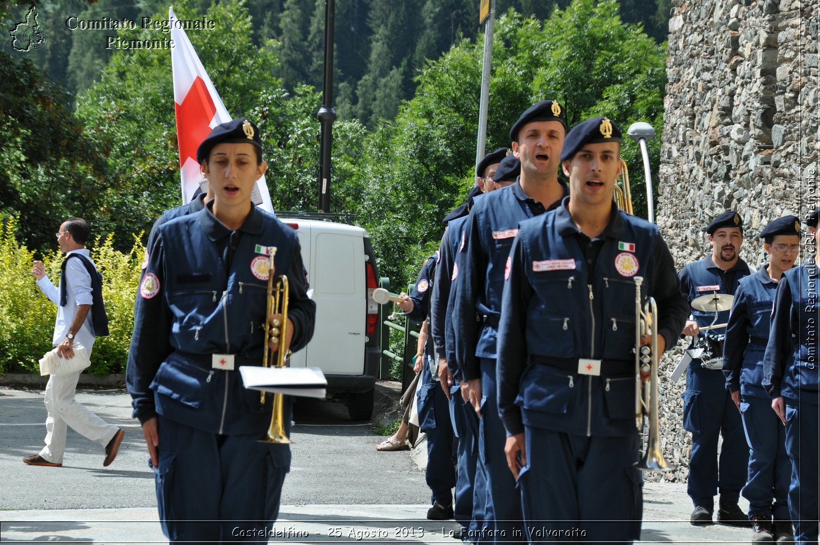 Casteldelfino - 25 Agosto 2013 - La Fanfara in Valvaraita - Croce Rossa Italiana - Comitato Regionale del Piemonte