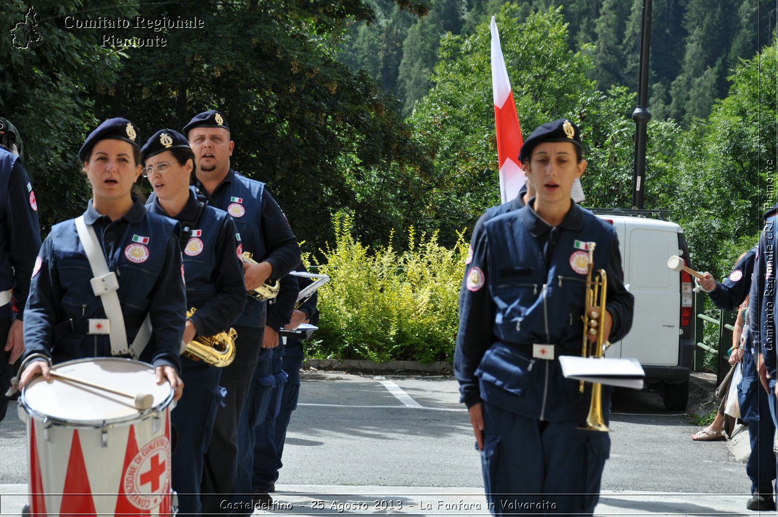 Casteldelfino - 25 Agosto 2013 - La Fanfara in Valvaraita - Croce Rossa Italiana - Comitato Regionale del Piemonte