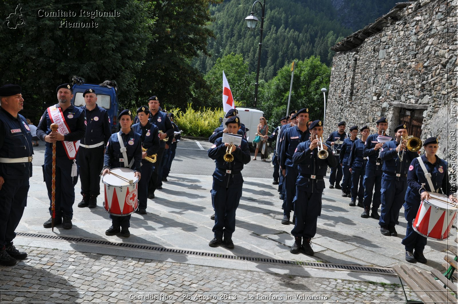 Casteldelfino - 25 Agosto 2013 - La Fanfara in Valvaraita - Croce Rossa Italiana - Comitato Regionale del Piemonte