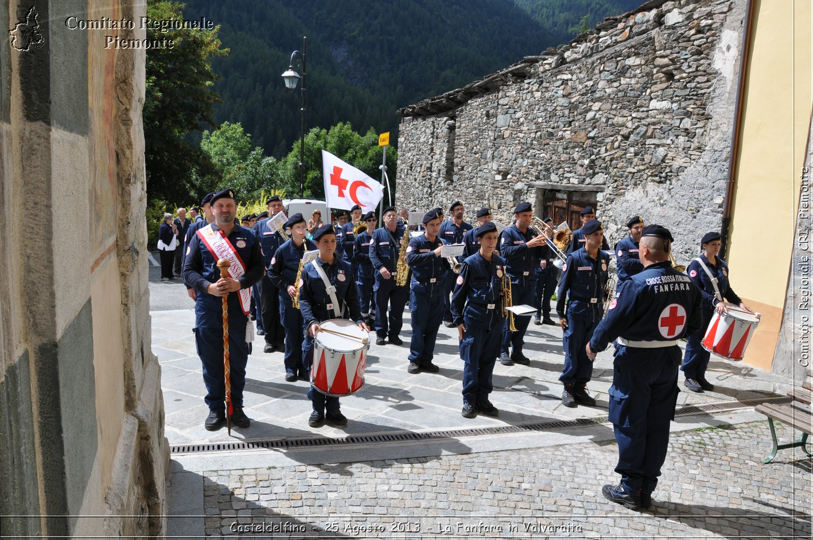 Casteldelfino - 25 Agosto 2013 - La Fanfara in Valvaraita - Croce Rossa Italiana - Comitato Regionale del Piemonte