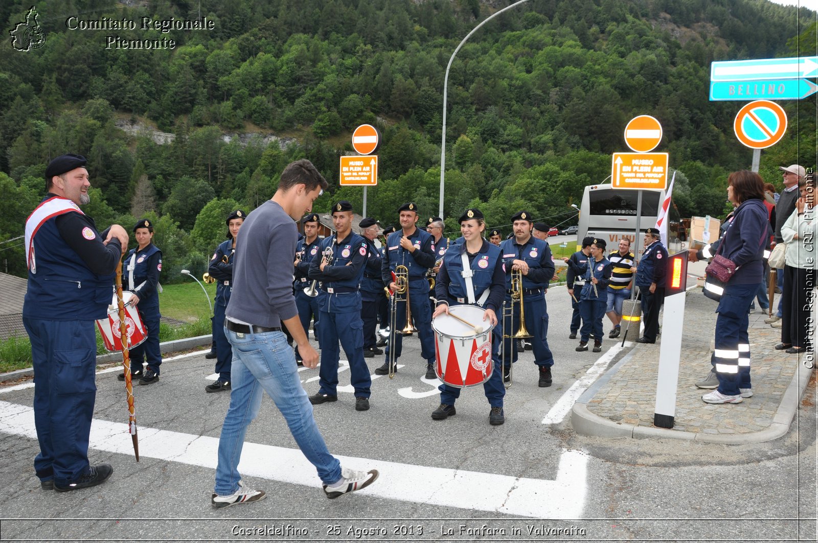 Casteldelfino - 25 Agosto 2013 - La Fanfara in Valvaraita - Croce Rossa Italiana - Comitato Regionale del Piemonte