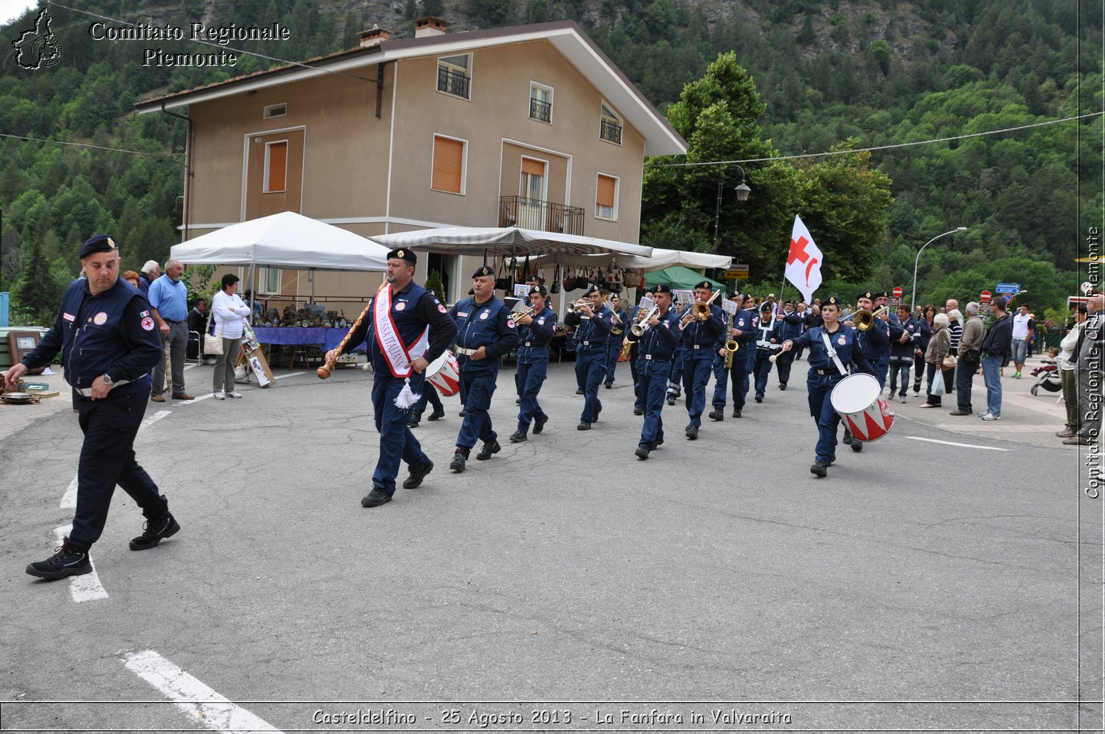 Casteldelfino - 25 Agosto 2013 - La Fanfara in Valvaraita - Croce Rossa Italiana - Comitato Regionale del Piemonte