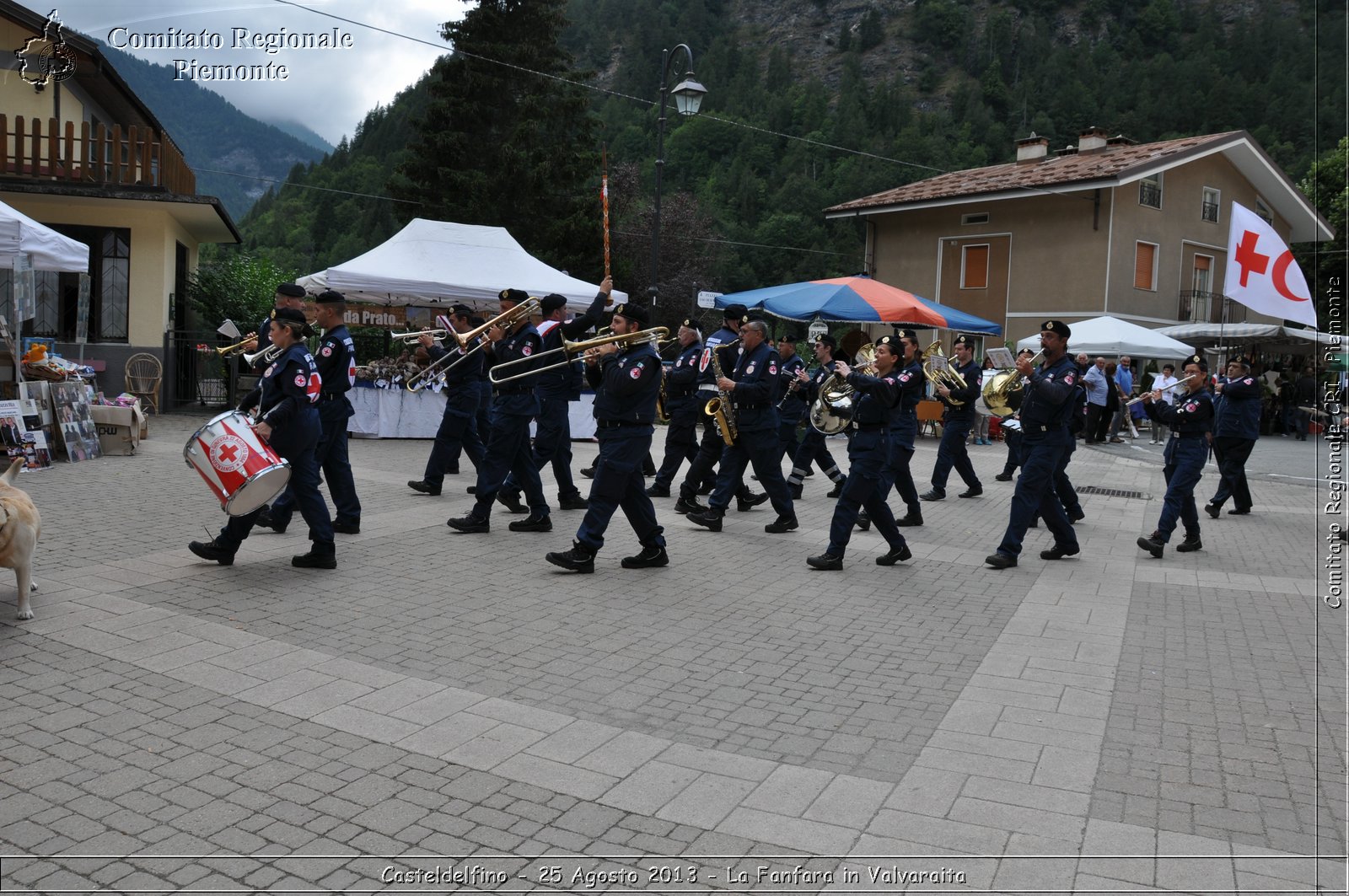 Casteldelfino - 25 Agosto 2013 - La Fanfara in Valvaraita - Croce Rossa Italiana - Comitato Regionale del Piemonte