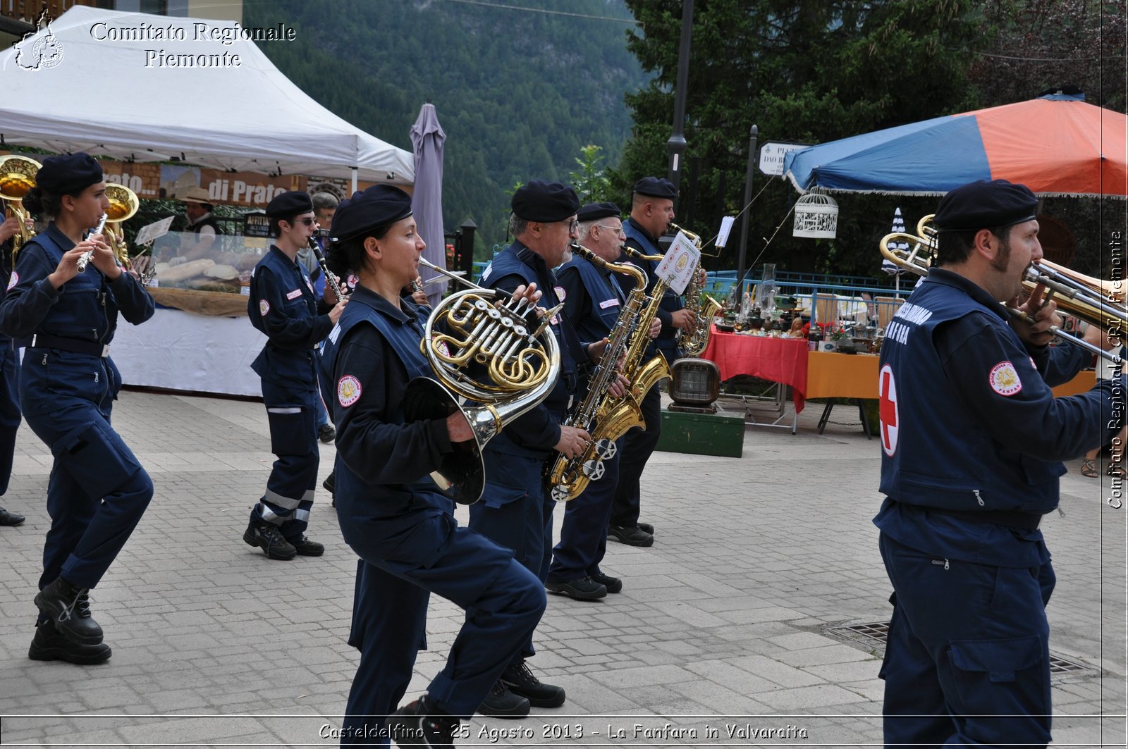 Casteldelfino - 25 Agosto 2013 - La Fanfara in Valvaraita - Croce Rossa Italiana - Comitato Regionale del Piemonte