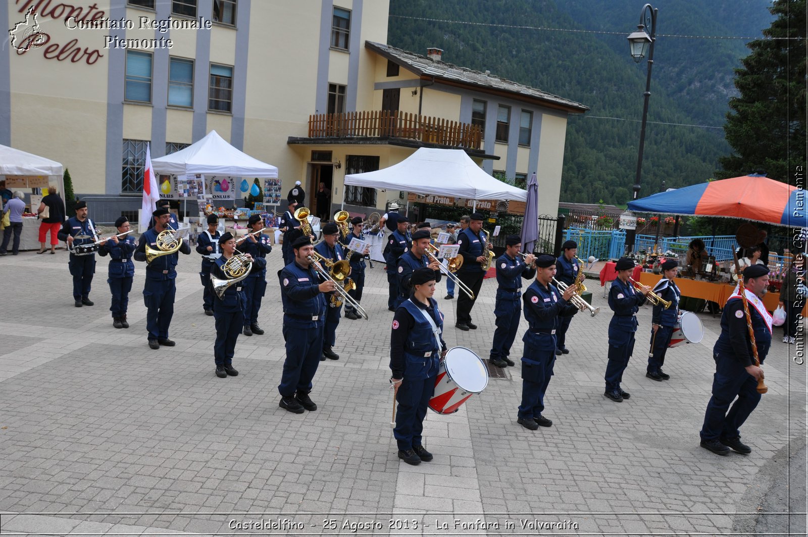 Casteldelfino - 25 Agosto 2013 - La Fanfara in Valvaraita - Croce Rossa Italiana - Comitato Regionale del Piemonte