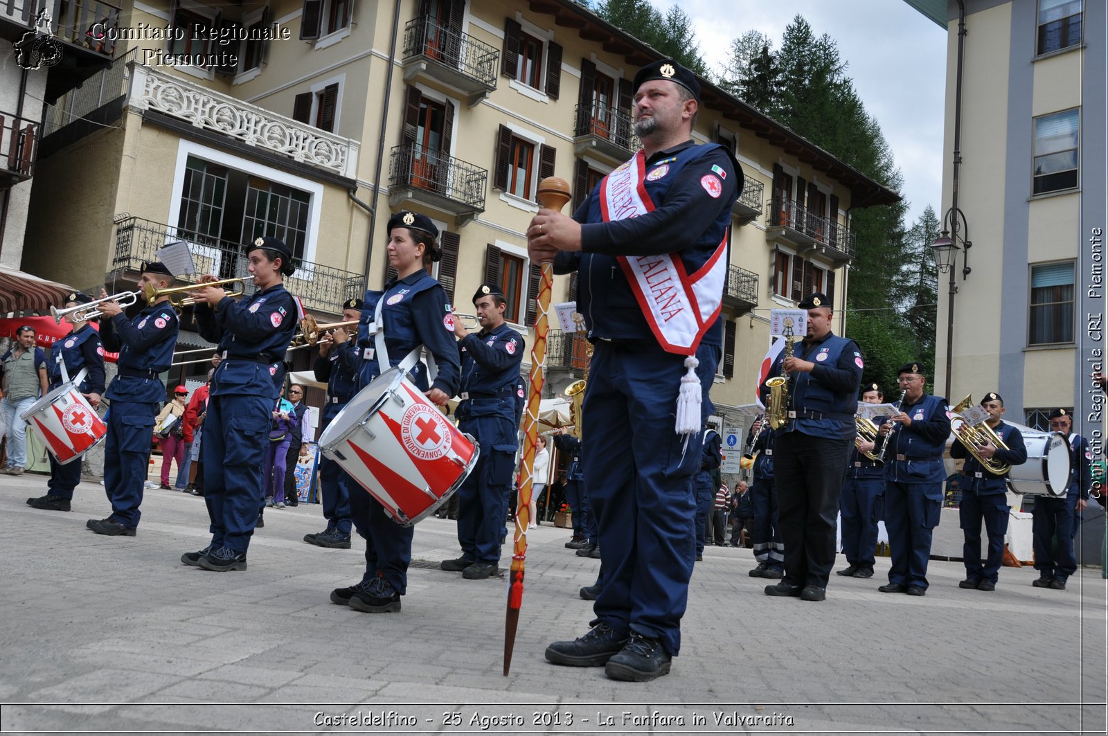 Casteldelfino - 25 Agosto 2013 - La Fanfara in Valvaraita - Croce Rossa Italiana - Comitato Regionale del Piemonte