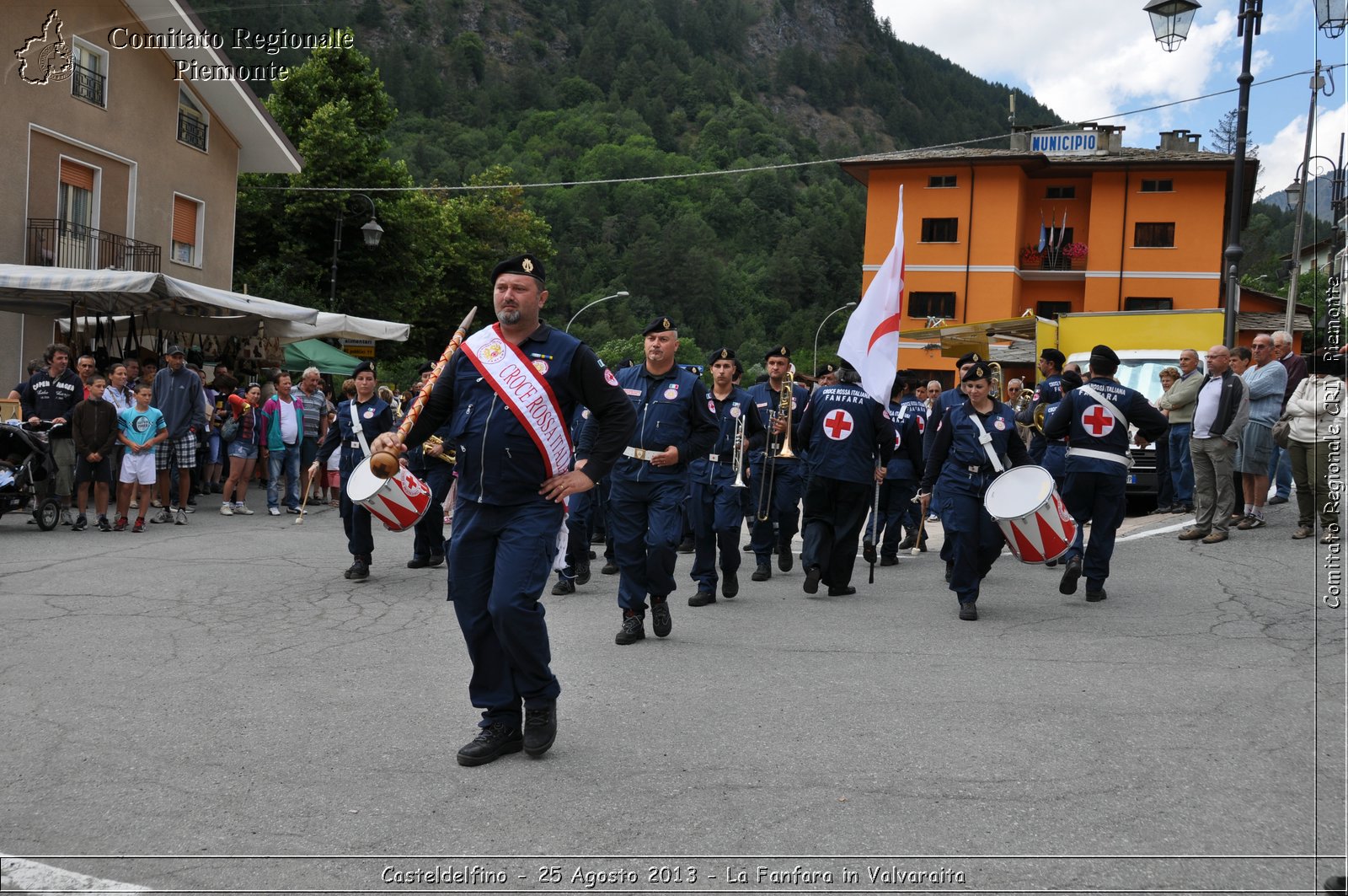 Casteldelfino - 25 Agosto 2013 - La Fanfara in Valvaraita - Croce Rossa Italiana - Comitato Regionale del Piemonte