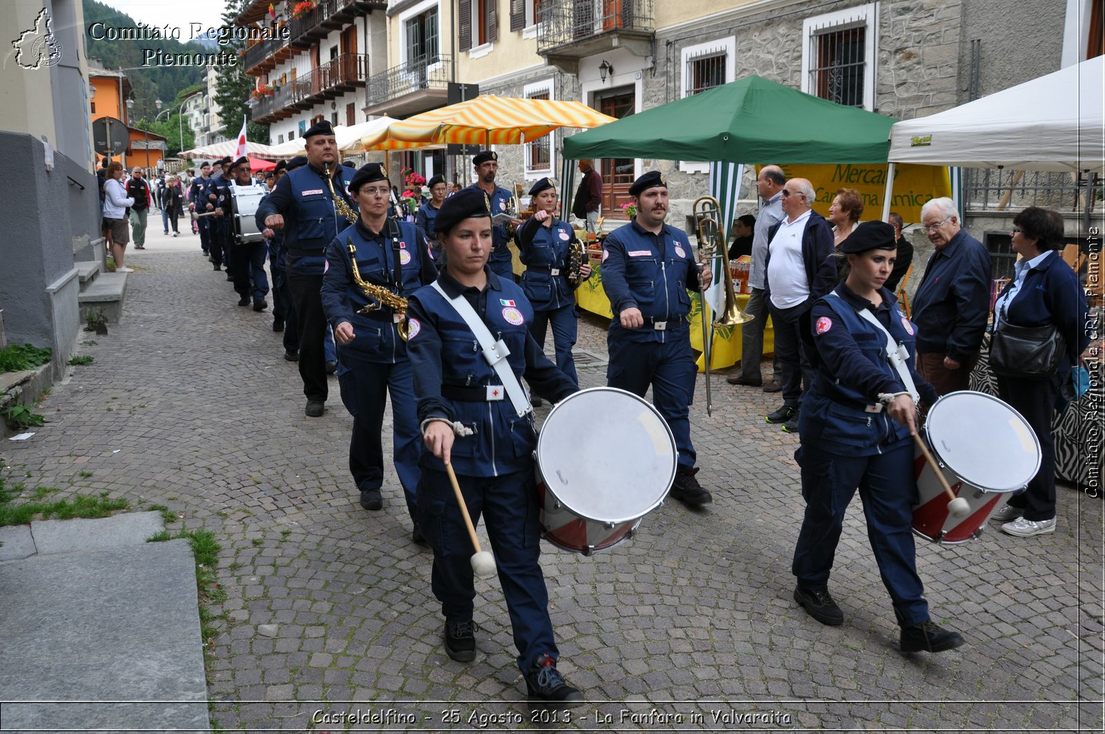 Casteldelfino - 25 Agosto 2013 - La Fanfara in Valvaraita - Croce Rossa Italiana - Comitato Regionale del Piemonte