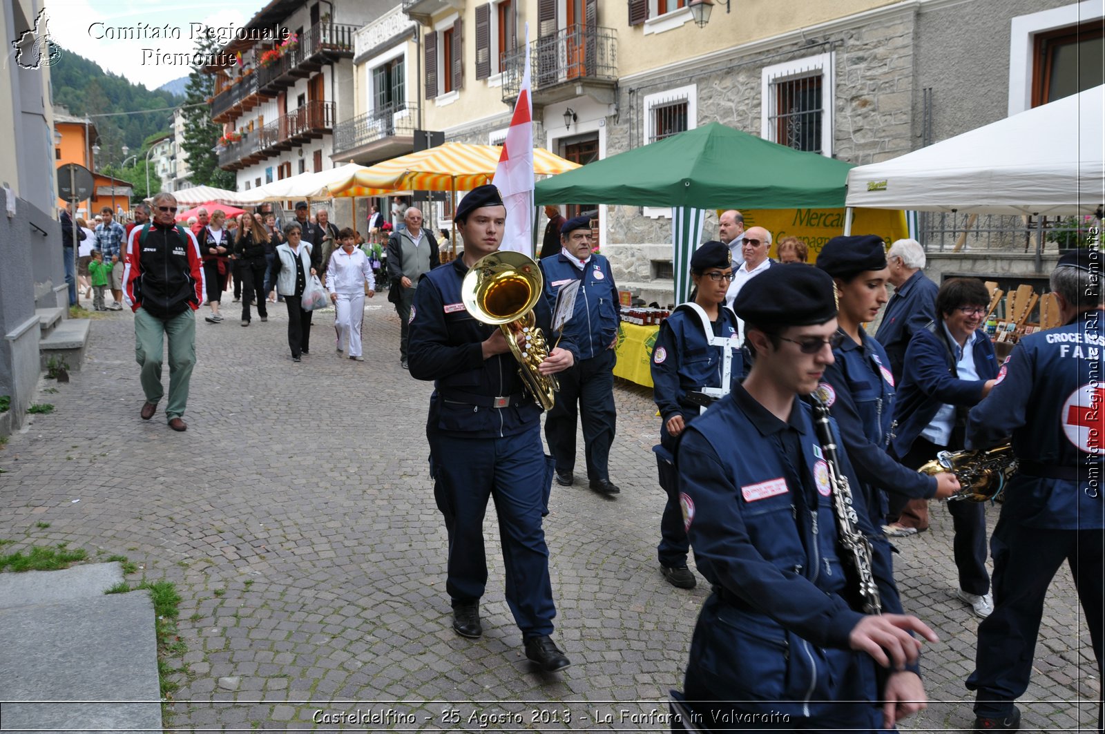 Casteldelfino - 25 Agosto 2013 - La Fanfara in Valvaraita - Croce Rossa Italiana - Comitato Regionale del Piemonte