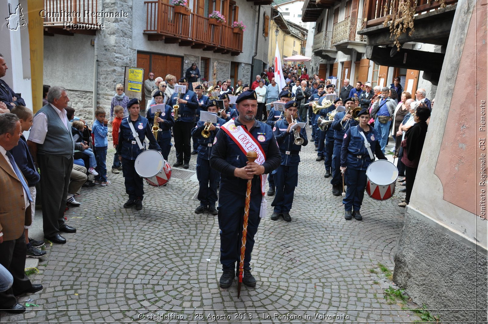 Casteldelfino - 25 Agosto 2013 - La Fanfara in Valvaraita - Croce Rossa Italiana - Comitato Regionale del Piemonte