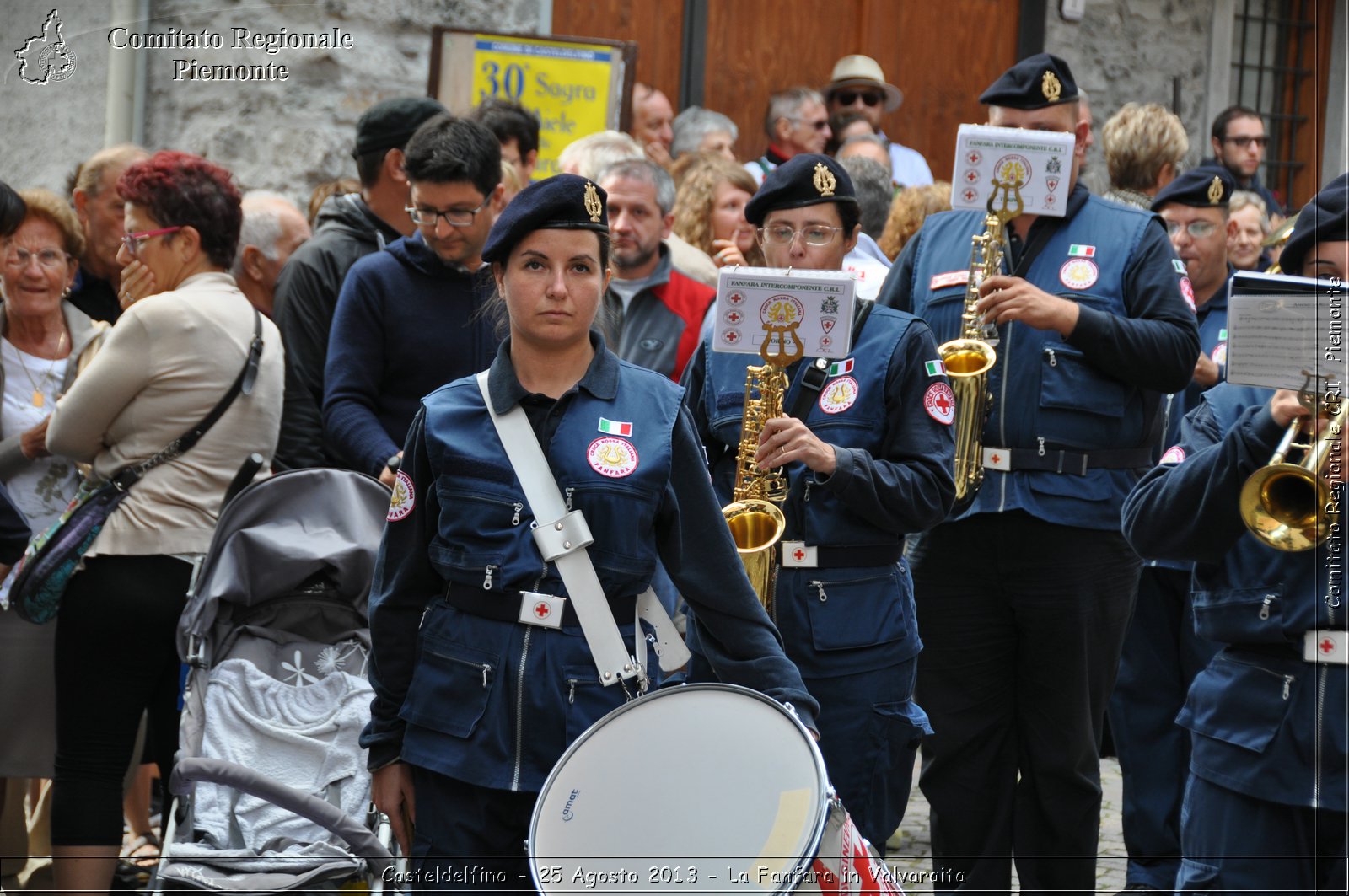 Casteldelfino - 25 Agosto 2013 - La Fanfara in Valvaraita - Croce Rossa Italiana - Comitato Regionale del Piemonte