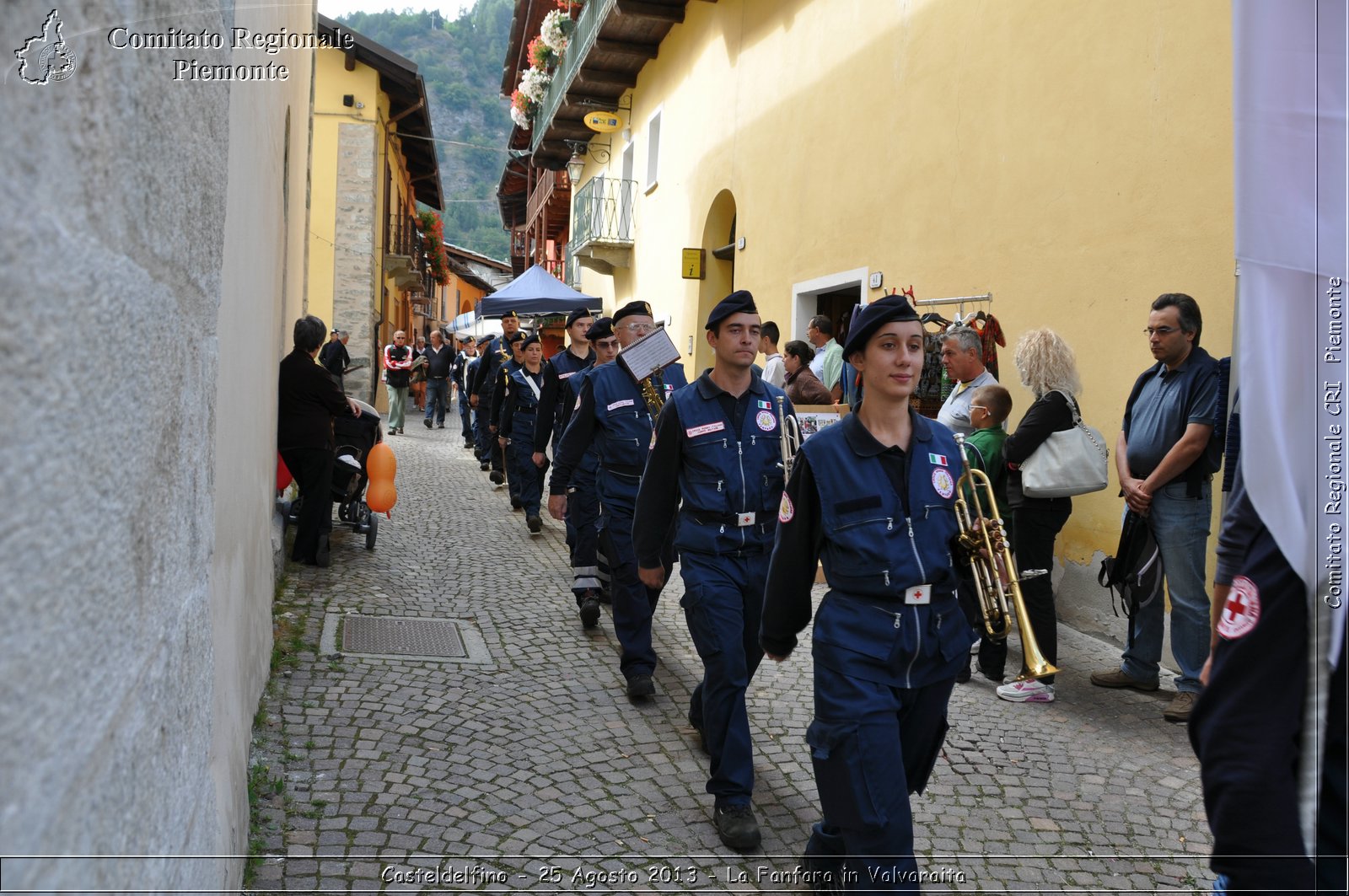 Casteldelfino - 25 Agosto 2013 - La Fanfara in Valvaraita - Croce Rossa Italiana - Comitato Regionale del Piemonte