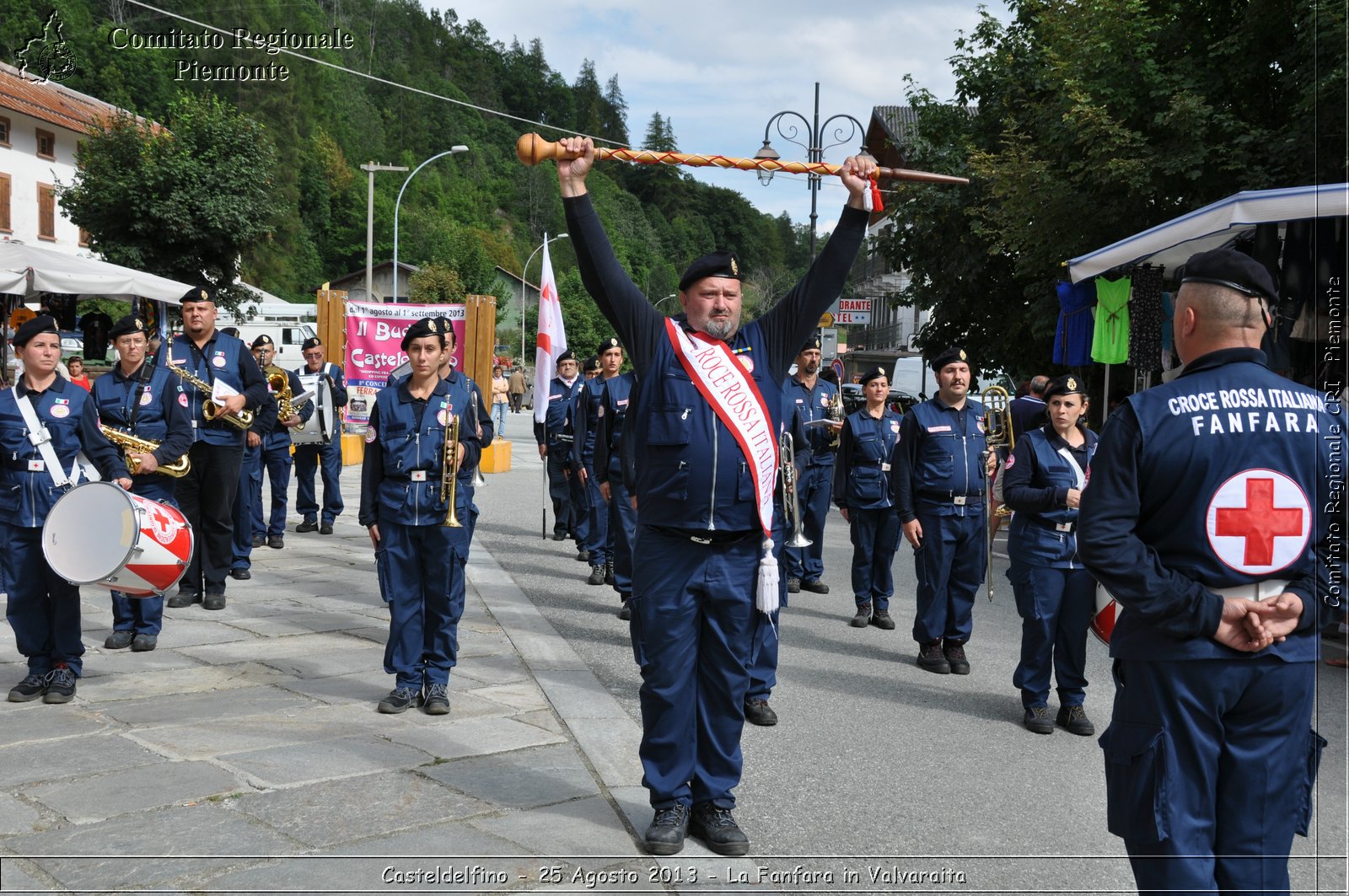 Casteldelfino - 25 Agosto 2013 - La Fanfara in Valvaraita - Croce Rossa Italiana - Comitato Regionale del Piemonte