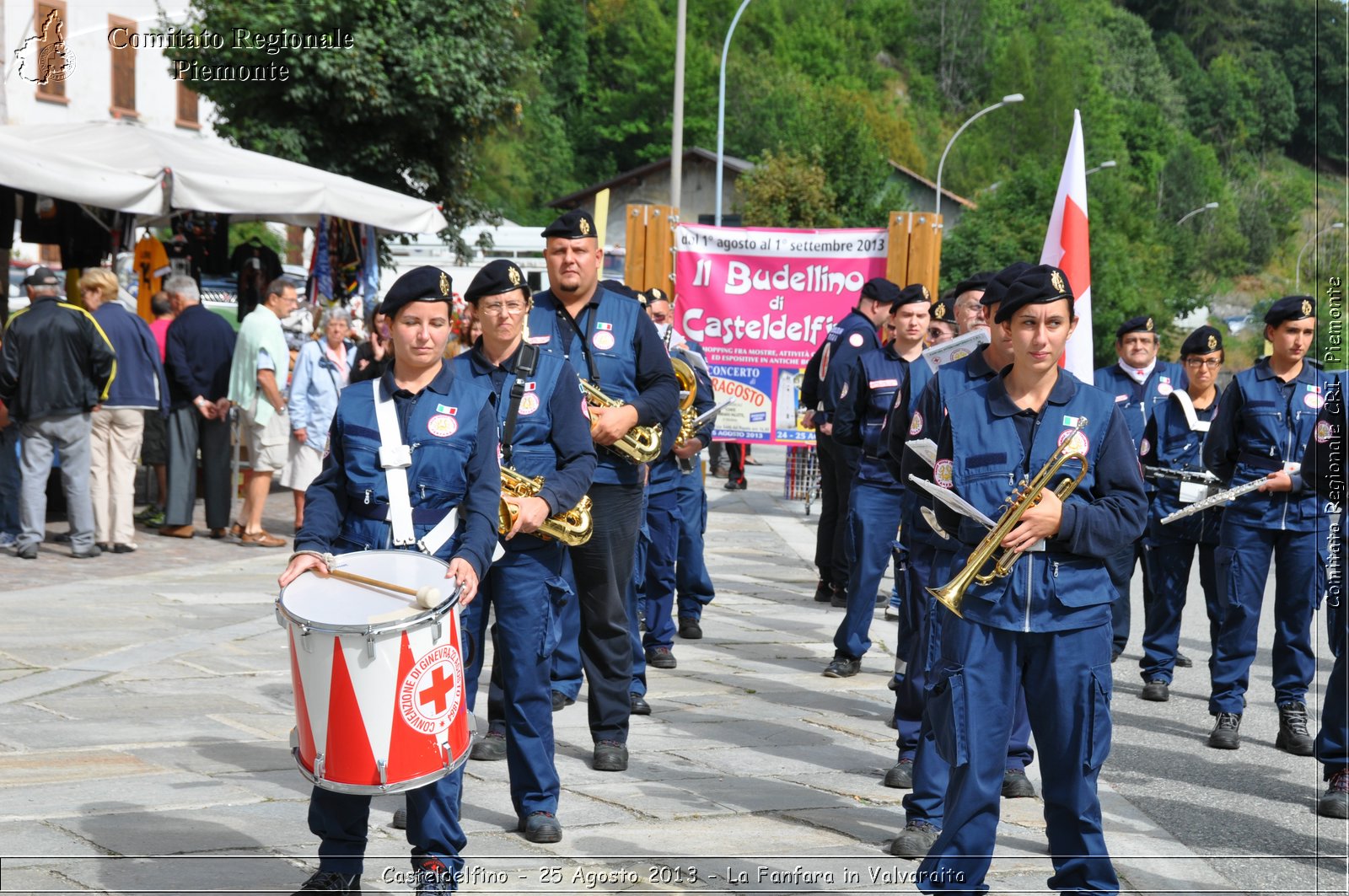 Casteldelfino - 25 Agosto 2013 - La Fanfara in Valvaraita - Croce Rossa Italiana - Comitato Regionale del Piemonte