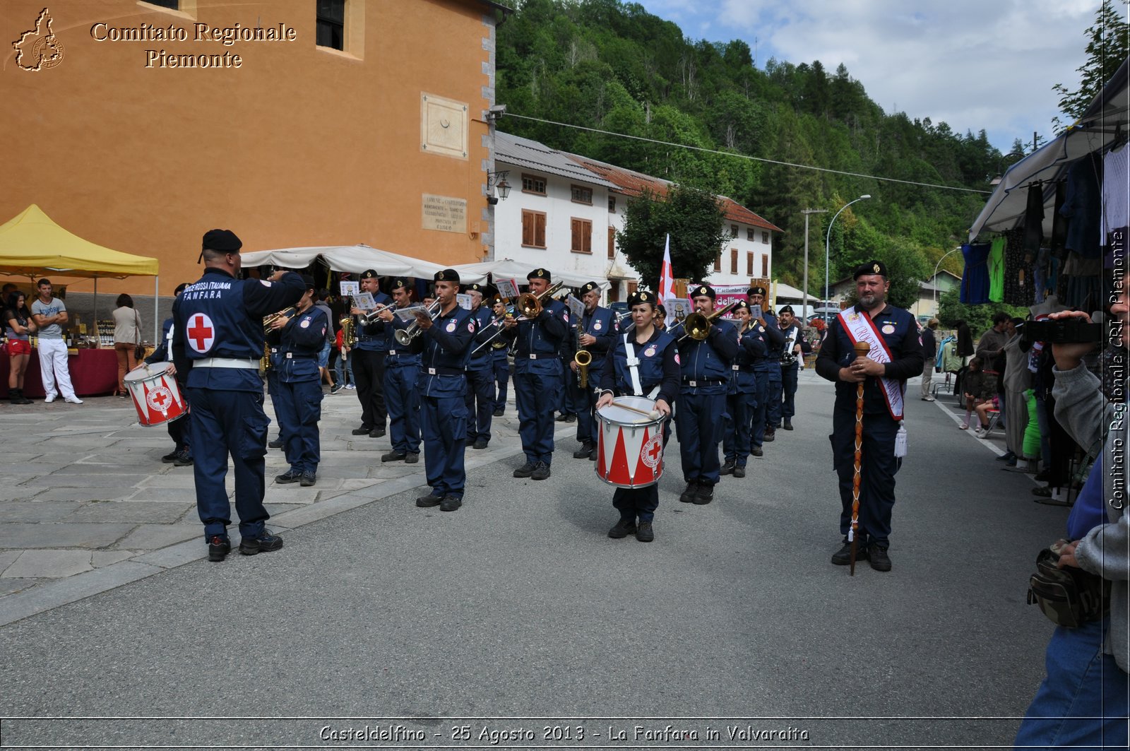 Casteldelfino - 25 Agosto 2013 - La Fanfara in Valvaraita - Croce Rossa Italiana - Comitato Regionale del Piemonte