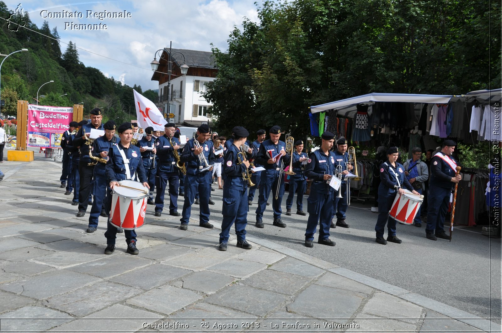 Casteldelfino - 25 Agosto 2013 - La Fanfara in Valvaraita - Croce Rossa Italiana - Comitato Regionale del Piemonte