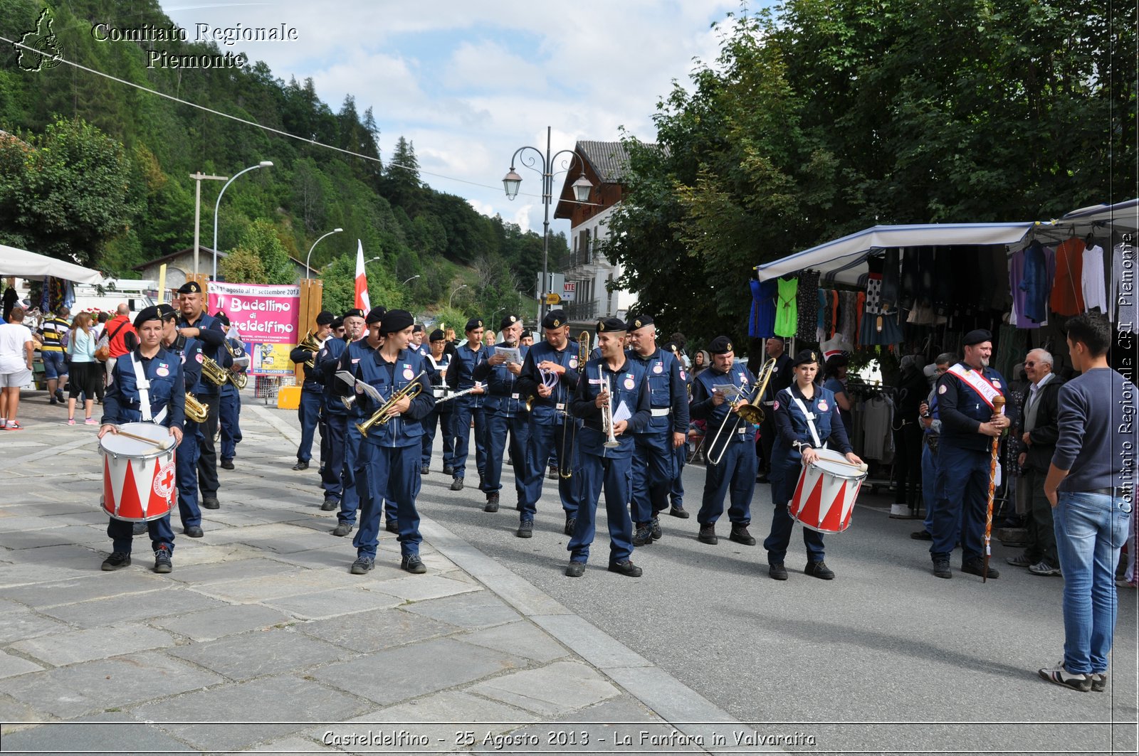 Casteldelfino - 25 Agosto 2013 - La Fanfara in Valvaraita - Croce Rossa Italiana - Comitato Regionale del Piemonte