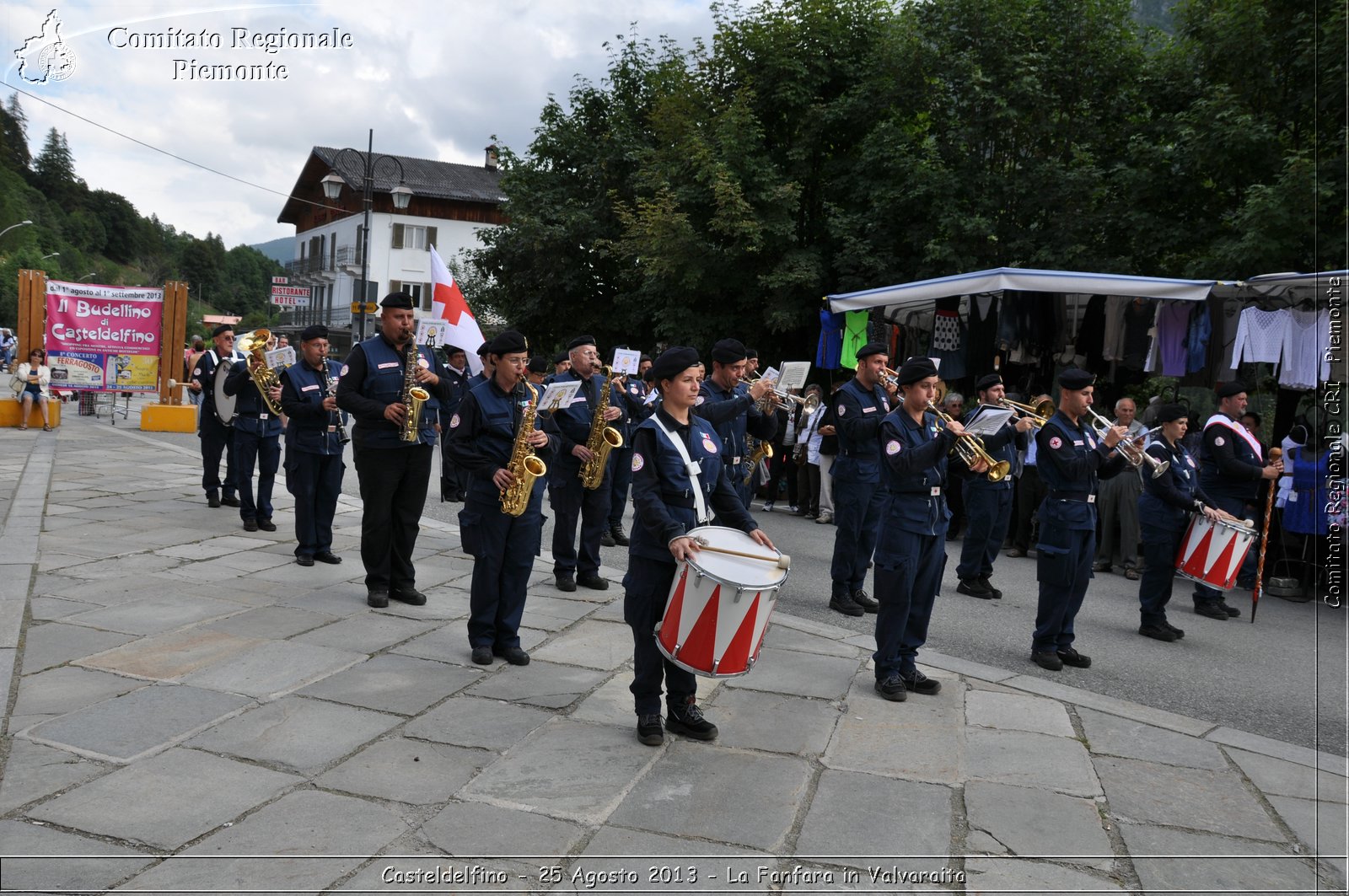 Casteldelfino - 25 Agosto 2013 - La Fanfara in Valvaraita - Croce Rossa Italiana - Comitato Regionale del Piemonte