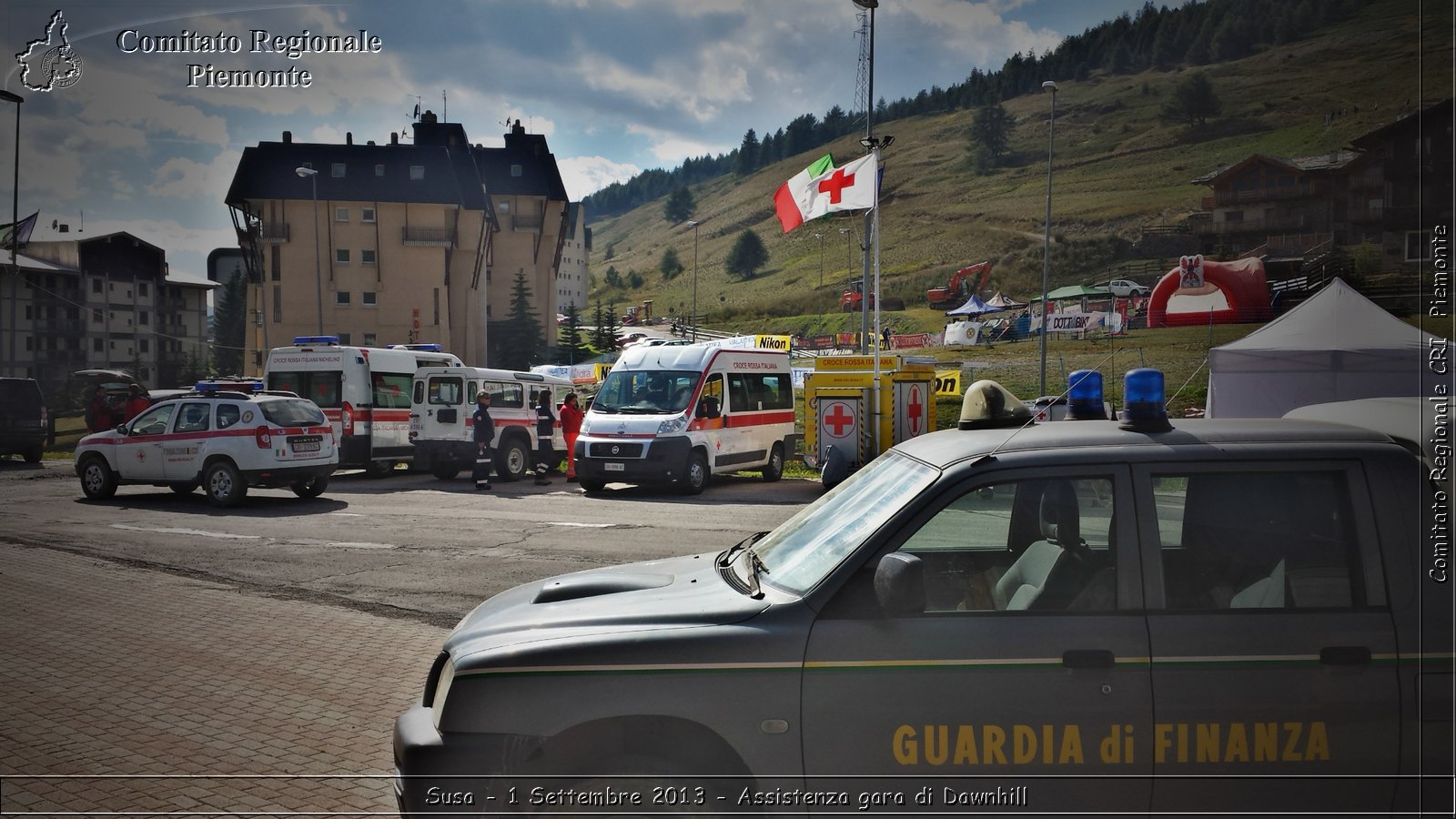 Susa - 1 Settembre 2013 - Assistenza gara di Dawnhill - Croce Rossa Italiana - Comitato Regionale del Piemonte