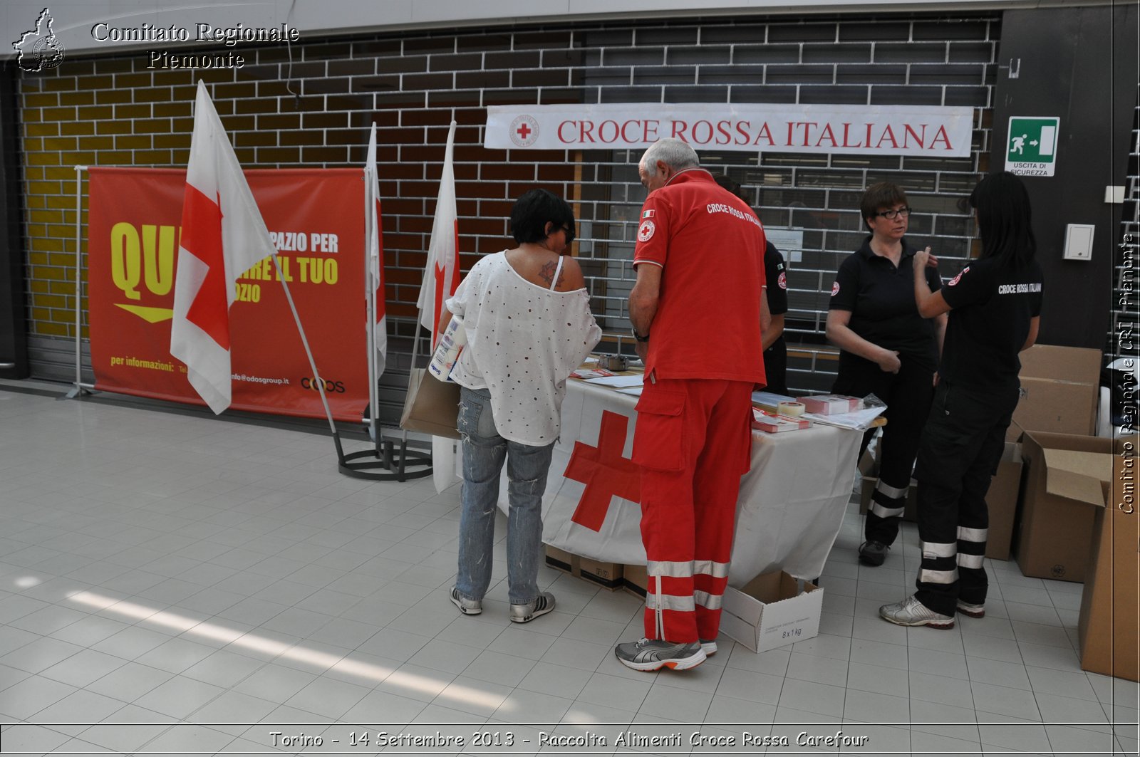 Torino - 14 Settembre 2013 - Raccolta Alimenti Croce Rossa Carefour - Croce Rossa Italiana - Comitato Regionale del Piemonte