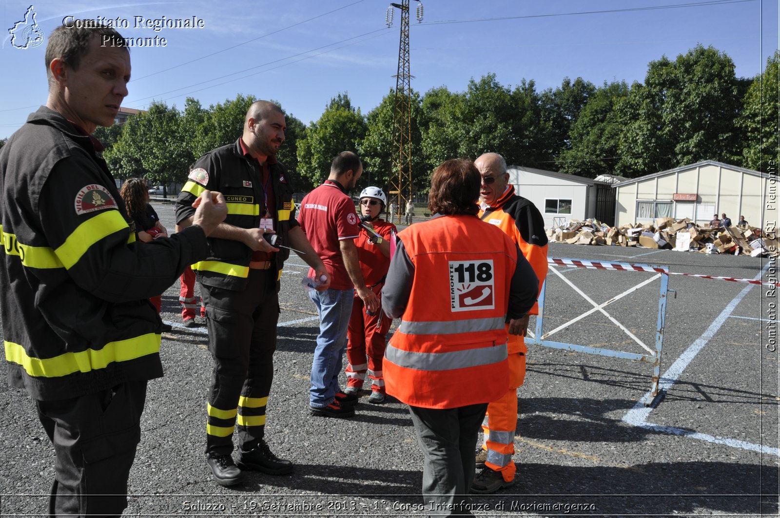 Saluzzo - 19 Settembre 2013 - 1 Corso Interforze di Maxiemergenza - Croce Rossa Italiana - Comitato Regionale del Piemonte