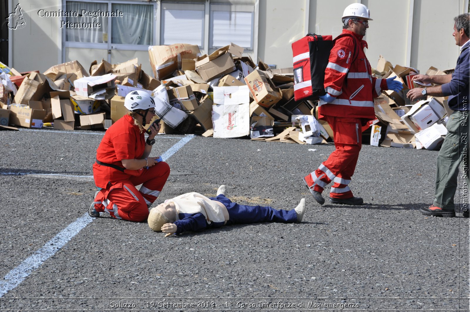 Saluzzo - 19 Settembre 2013 - 1 Corso Interforze di Maxiemergenza - Croce Rossa Italiana - Comitato Regionale del Piemonte