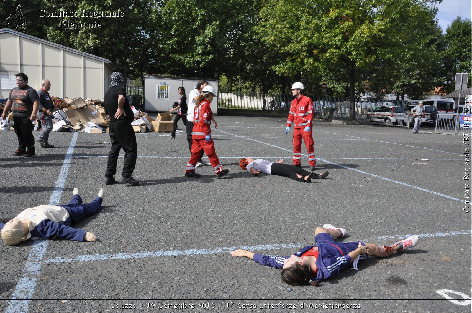 Saluzzo - 19 Settembre 2013 - 1 Corso Interforze di Maxiemergenza - Croce Rossa Italiana - Comitato Regionale del Piemonte