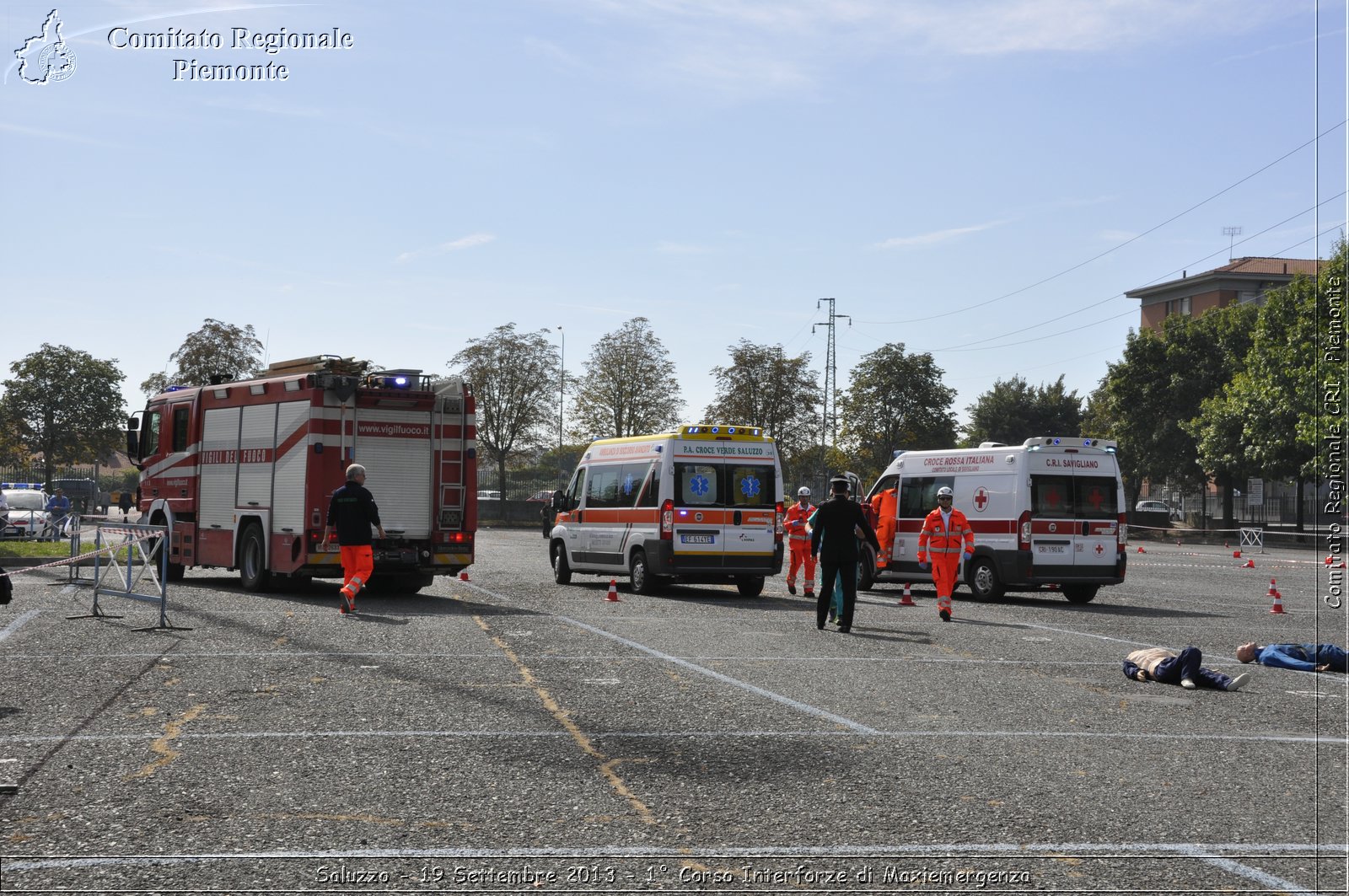 Saluzzo - 19 Settembre 2013 - 1 Corso Interforze di Maxiemergenza - Croce Rossa Italiana - Comitato Regionale del Piemonte