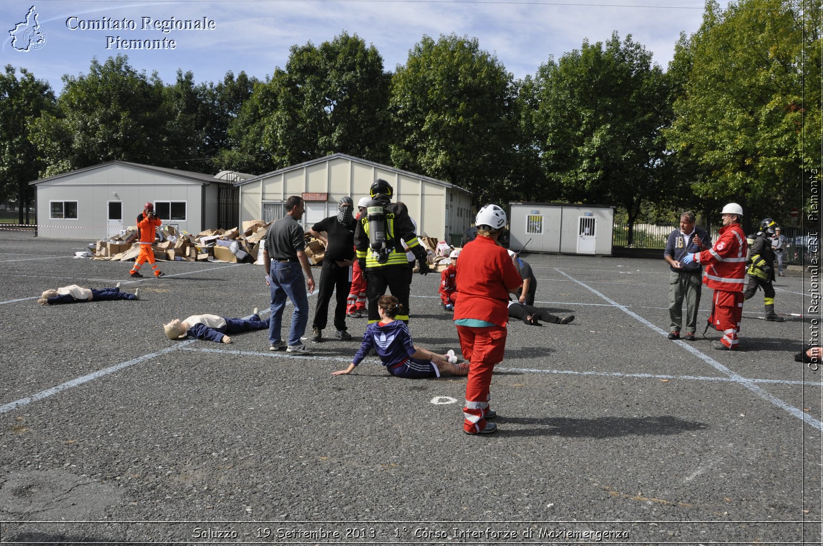 Saluzzo - 19 Settembre 2013 - 1 Corso Interforze di Maxiemergenza - Croce Rossa Italiana - Comitato Regionale del Piemonte