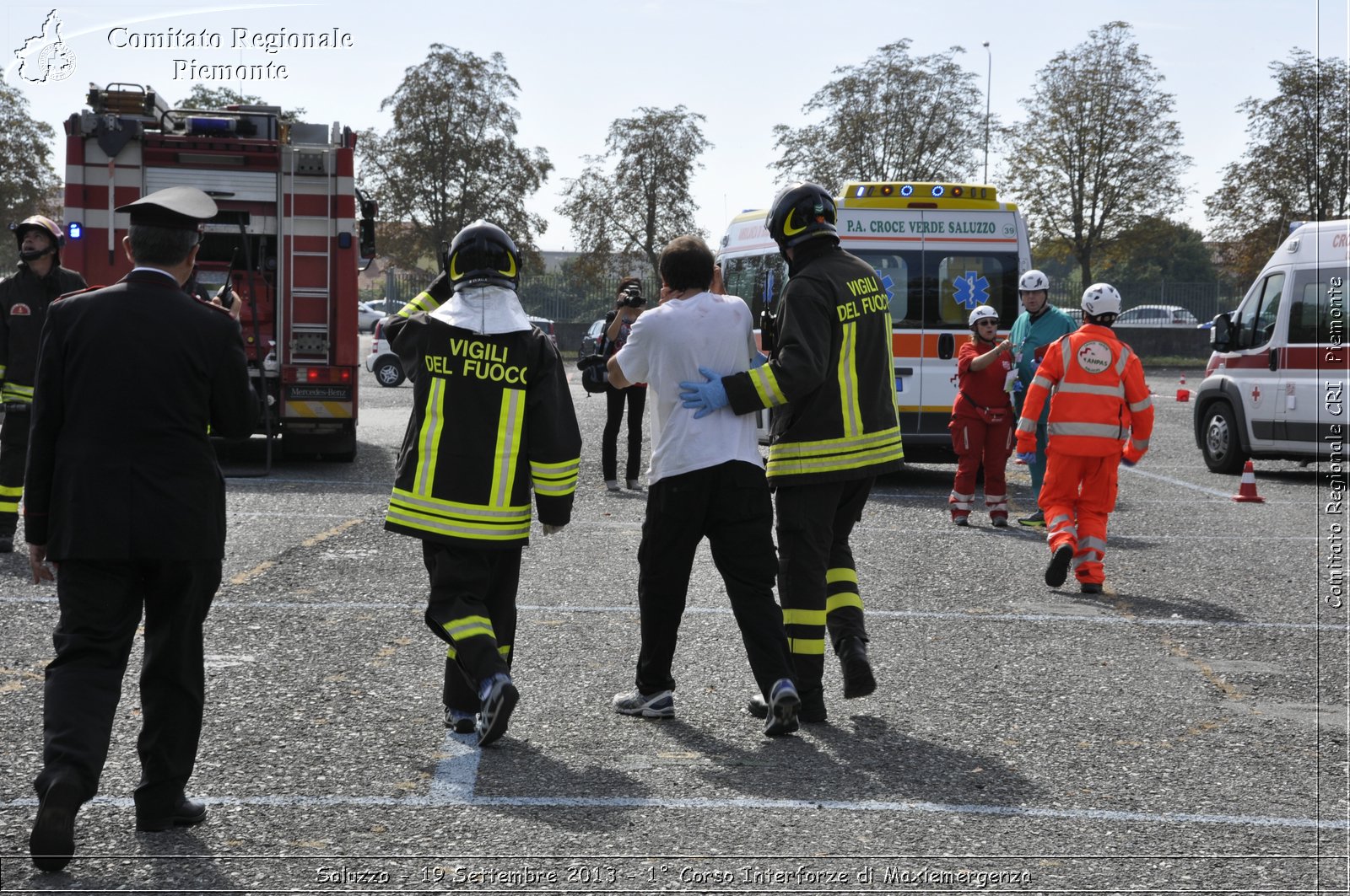 Saluzzo - 19 Settembre 2013 - 1 Corso Interforze di Maxiemergenza - Croce Rossa Italiana - Comitato Regionale del Piemonte