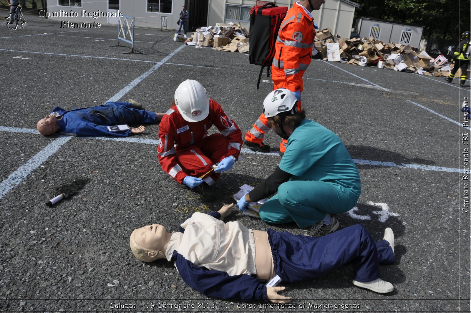 Saluzzo - 19 Settembre 2013 - 1 Corso Interforze di Maxiemergenza - Croce Rossa Italiana - Comitato Regionale del Piemonte